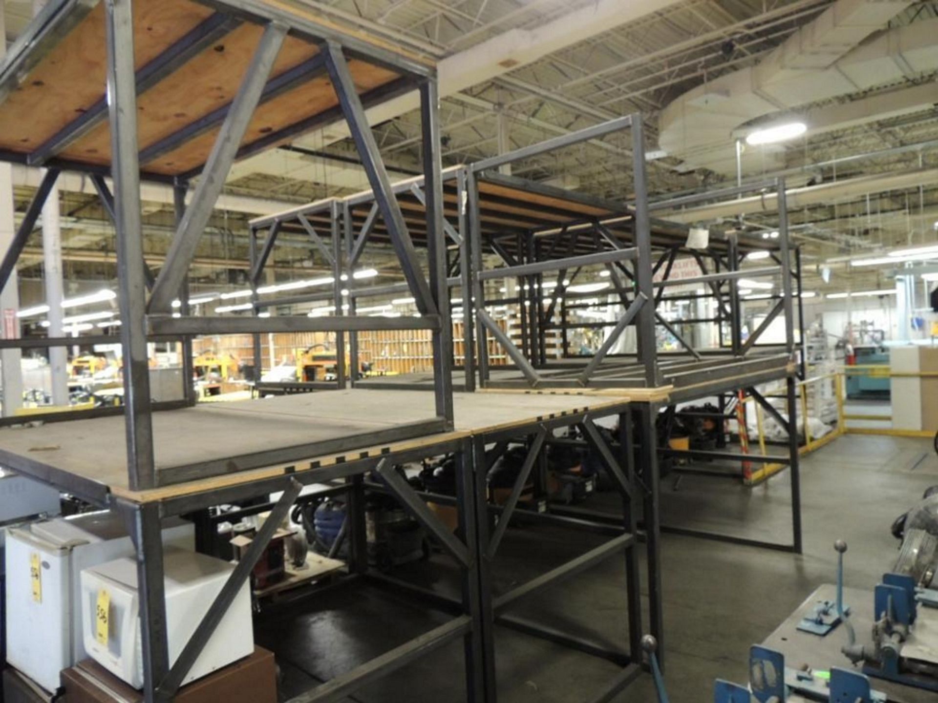 LOT: (16) Fabricated Pallet Stands 2 in. Square Tubing Frame, Approx 4 Ft x 8 ft. - Image 3 of 3