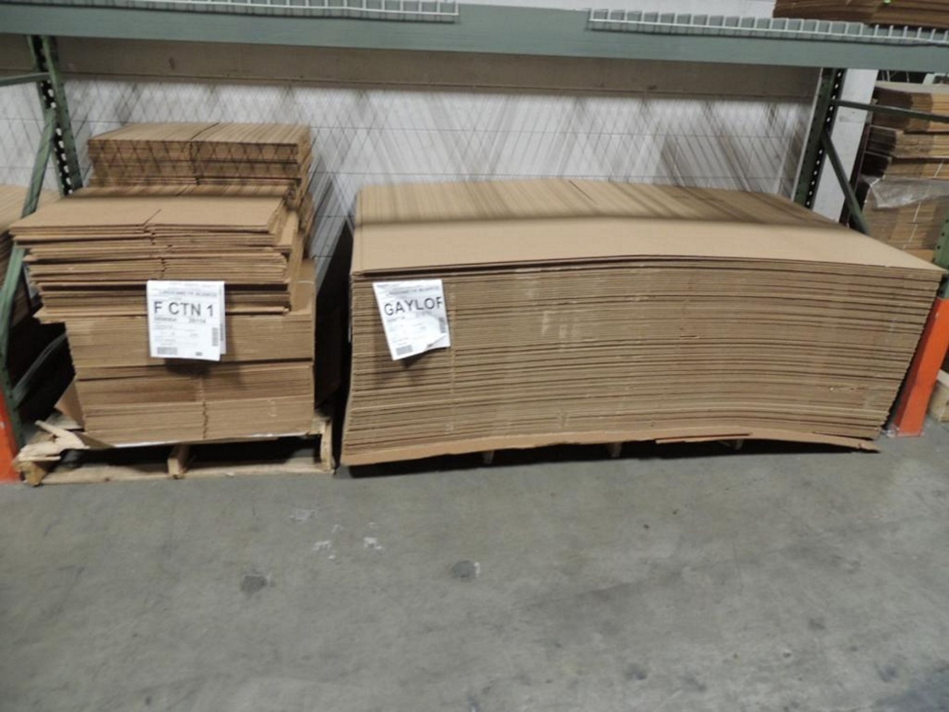 LOT: (64) Pallets New Card Board Boxes, Various Sizes - Image 4 of 7