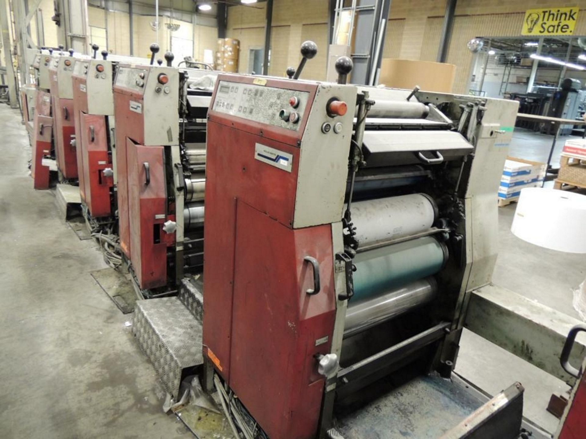 1996 Muller Concept 20.5in. Wide Variable Cut Off Web Offset Press, (6) 22in. Print Inserts, Martin - Image 5 of 14