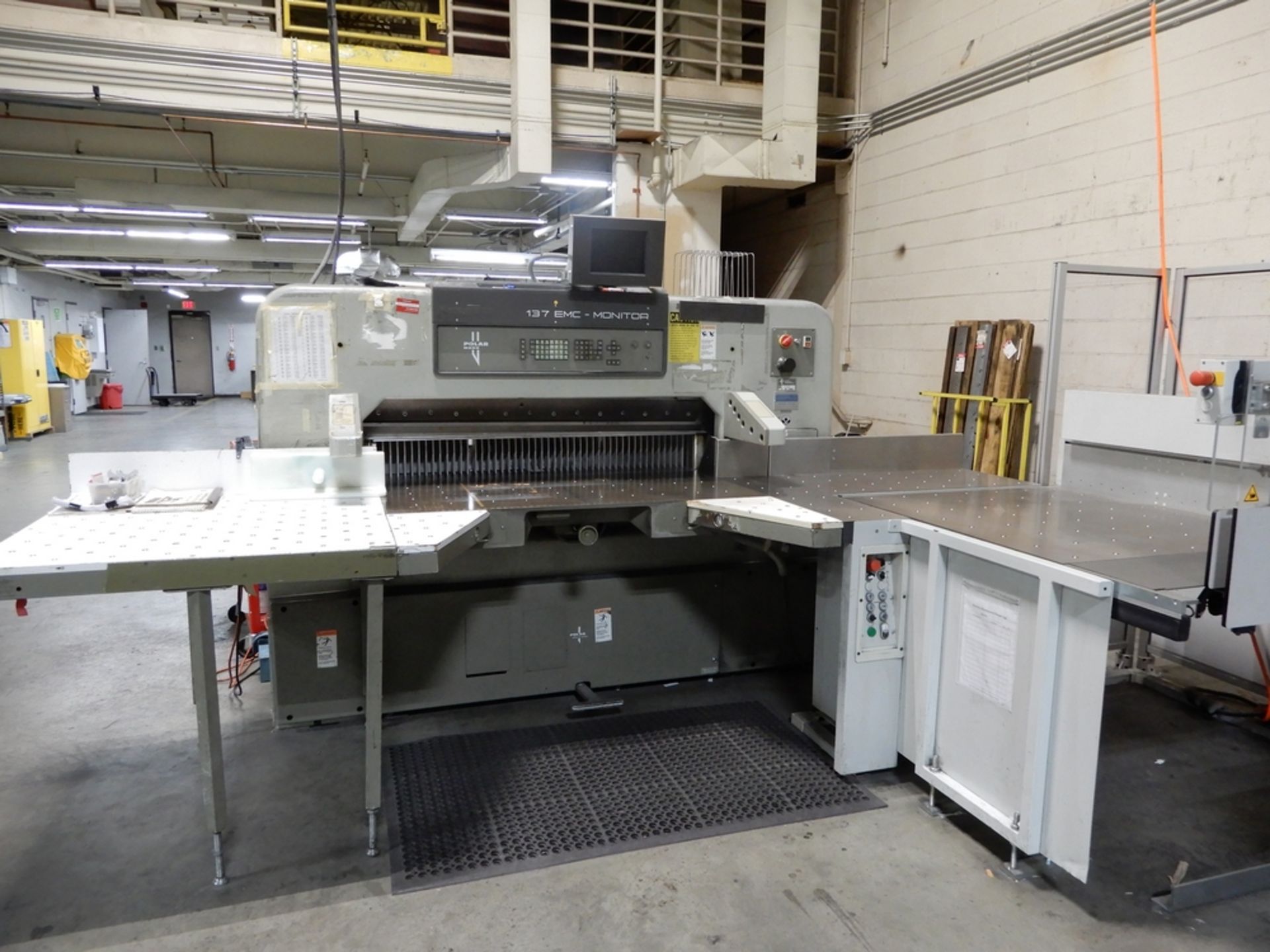 Polar 137 EMC 54" paper cutter w/monitor - Image 2 of 3