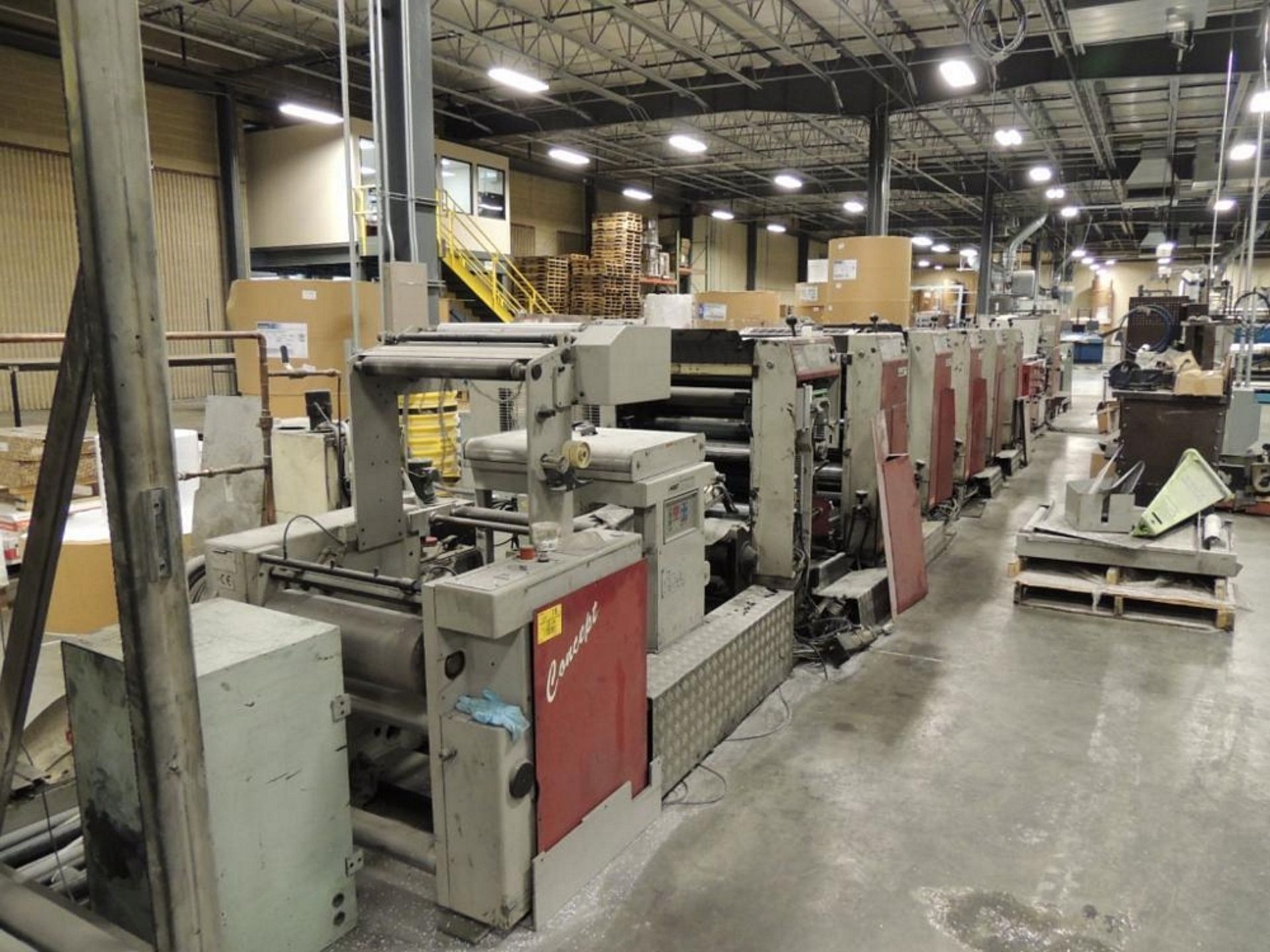 1996 Muller Concept 20.5in. Wide Variable Cut Off Web Offset Press, (6) 22in. Print Inserts, Martin - Image 3 of 14