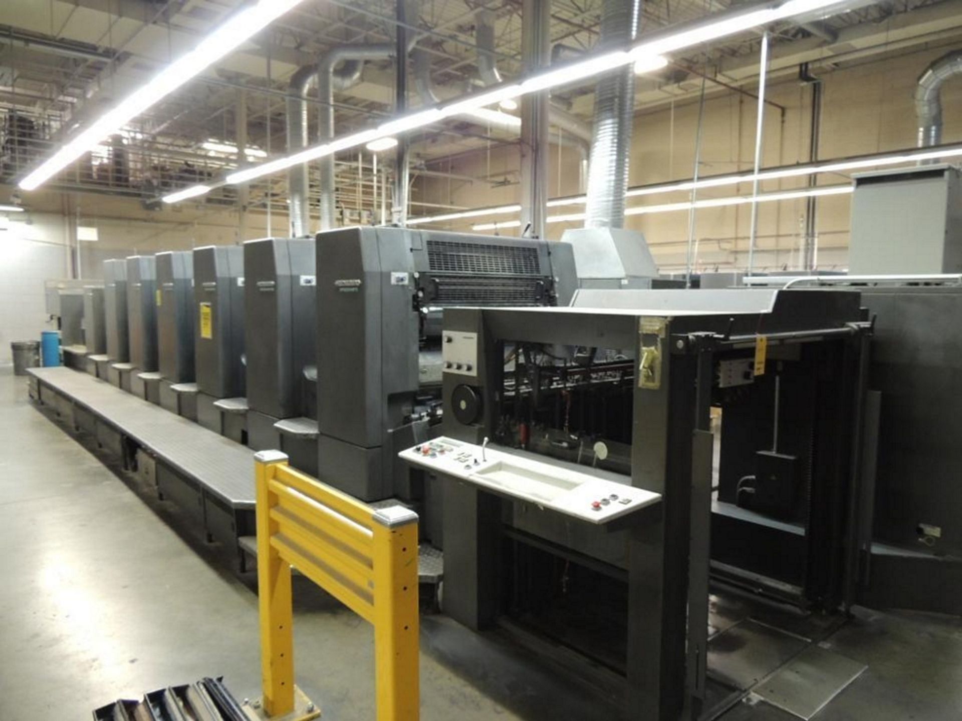 1998 Heidelberg Sm102-6p3+L 6/C 40in. Offset Speedmaster Perfector, 2/4 Plus Aqueous Coater, Cpc 1-0