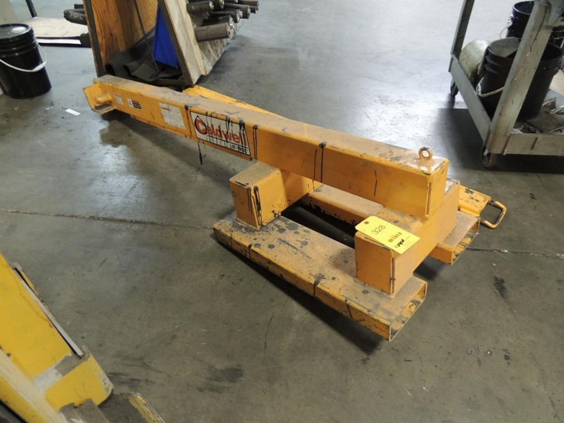 LOT: Caldwell Lif-Truc Boom Modelfb-40, 1500 To 4000 lb.Cap, Fork Extentions 5in. x 6 ft. - Image 2 of 3