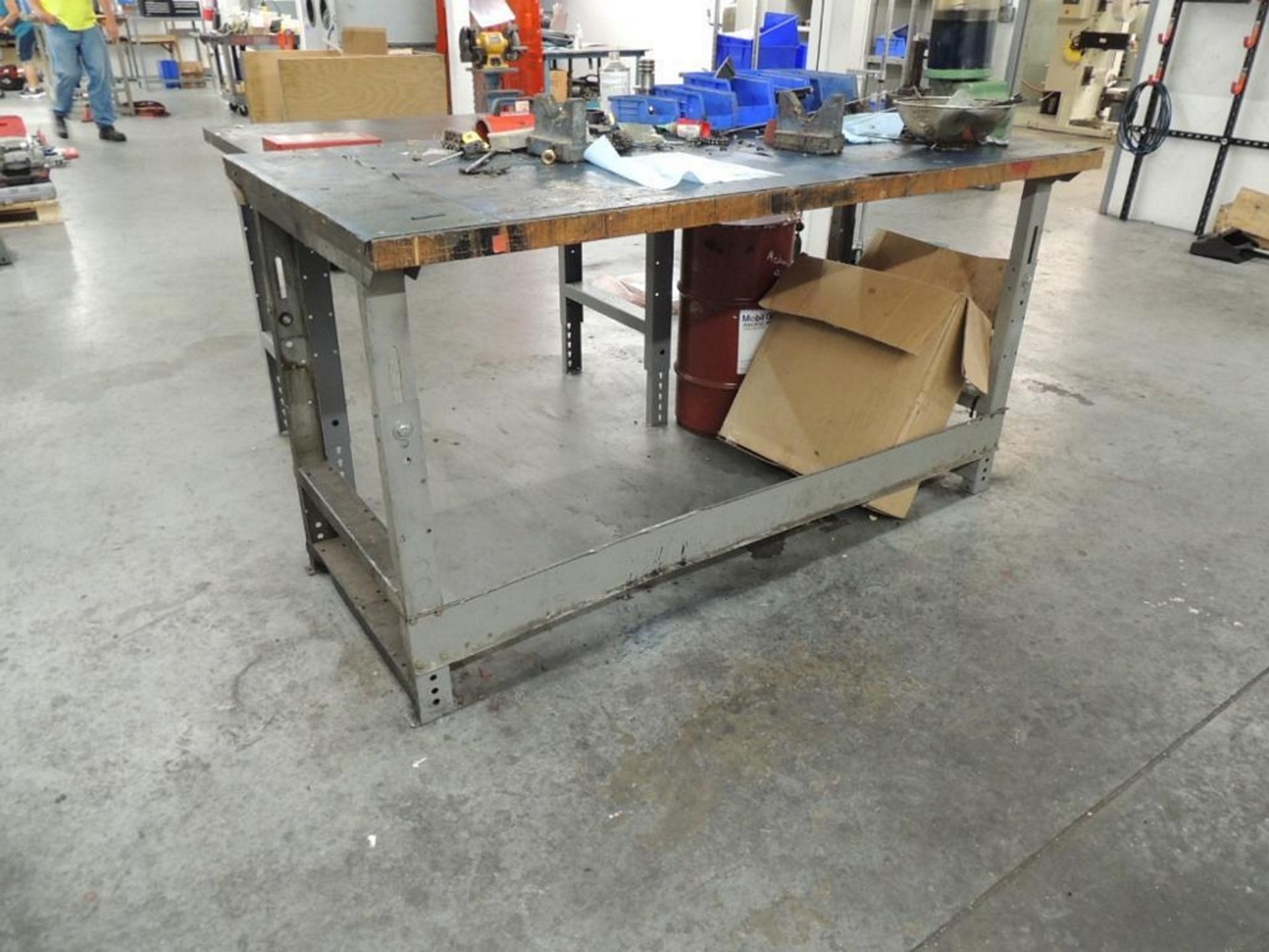 LOT: (4) Work Benches, (3) Carts W/ Misc. Parts - Image 2 of 4