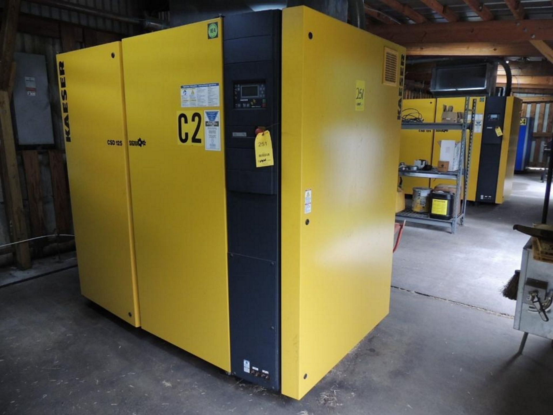 2017 Kaeser Csd 125 Rotary Screw Air Compressor, 125HP, S/N 1159, 12,651 Hours Indicated