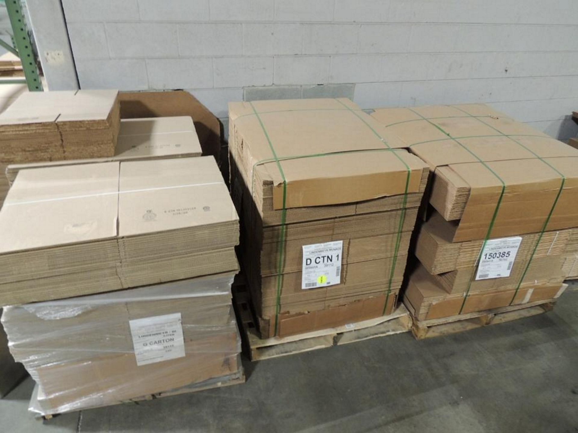 LOT: (64) Pallets New Card Board Boxes, Various Sizes - Image 5 of 7