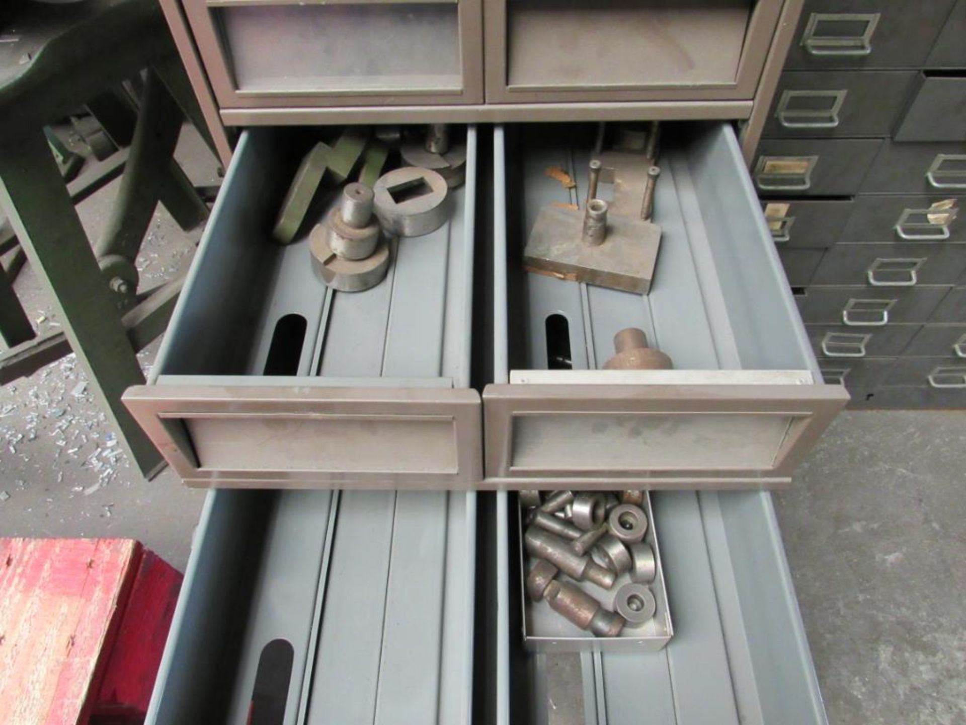 LOT: (2) Multi-Drawer Cabinets with Assorted Die & Punch Parts - Image 2 of 11