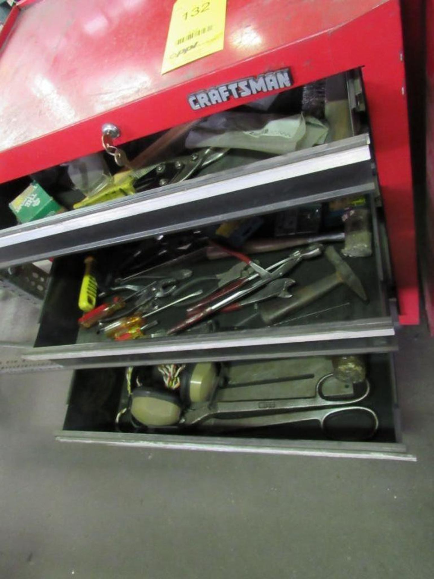 LOT: Craftsman 5-Drawer Tool Cart, with Contents - Image 2 of 2