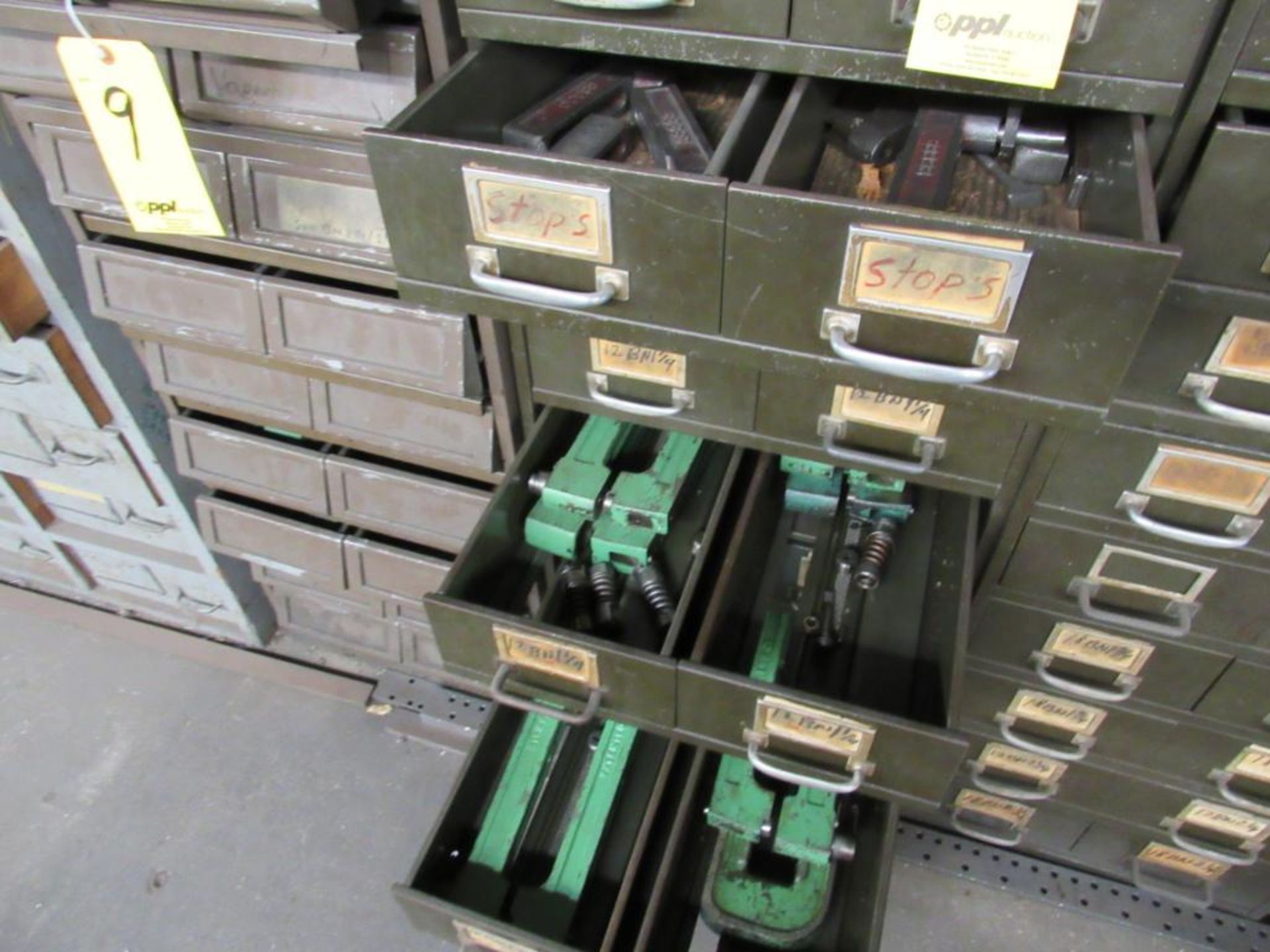 LOT: (3) Multi-Drawer Cabinets, with Assorted Die Parts - Image 3 of 4