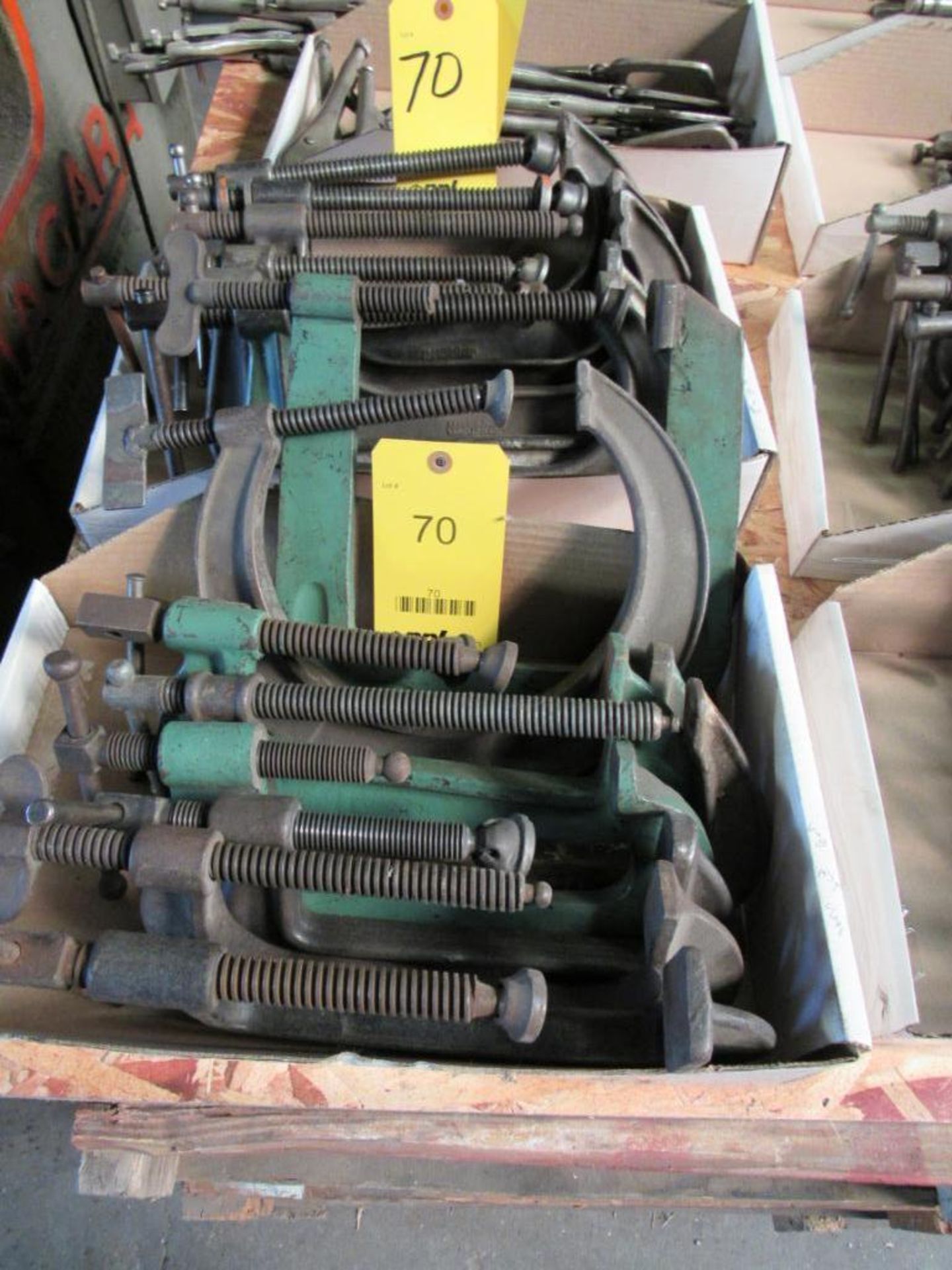 LOT: Approx. (15) 7 in. - 8 in. C-Clamps in (2) Boxes