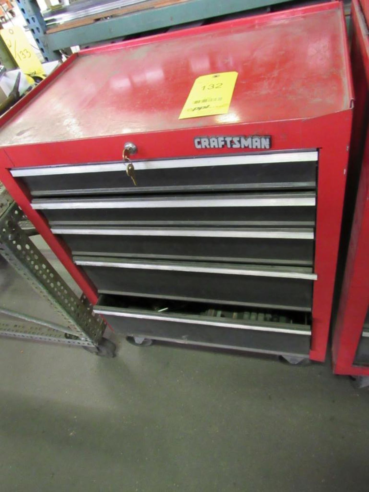 LOT: Craftsman 5-Drawer Tool Cart, with Contents