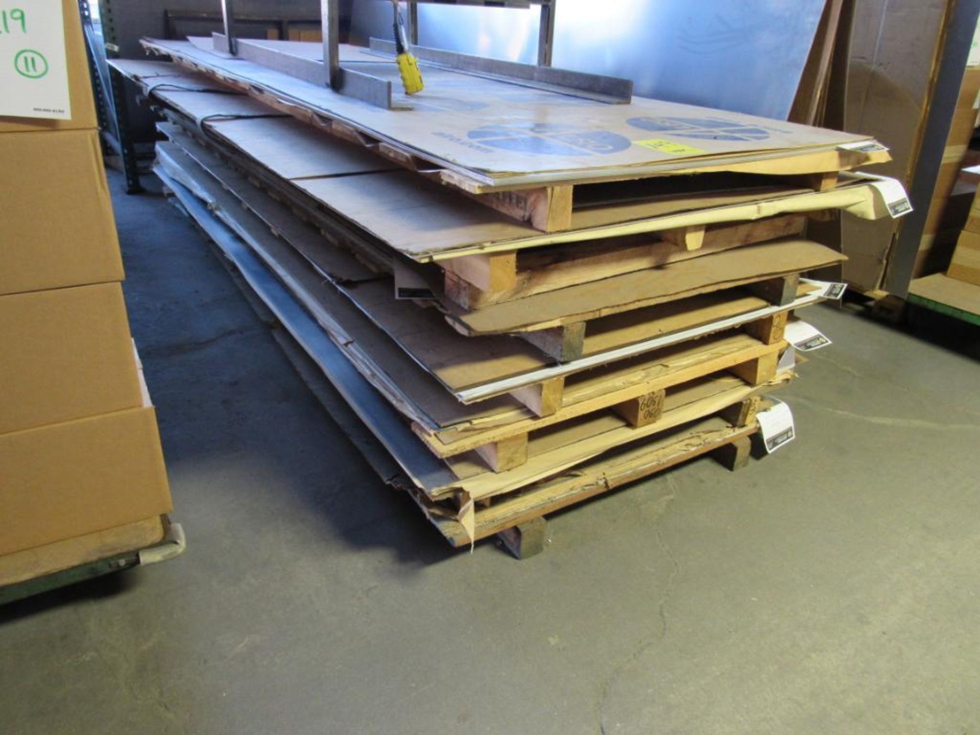 LOT: Assorted Flat Aluminum Stock consisting of: (10) Pieces Approx. .050 in. x 48 in. x 144 in. Alu