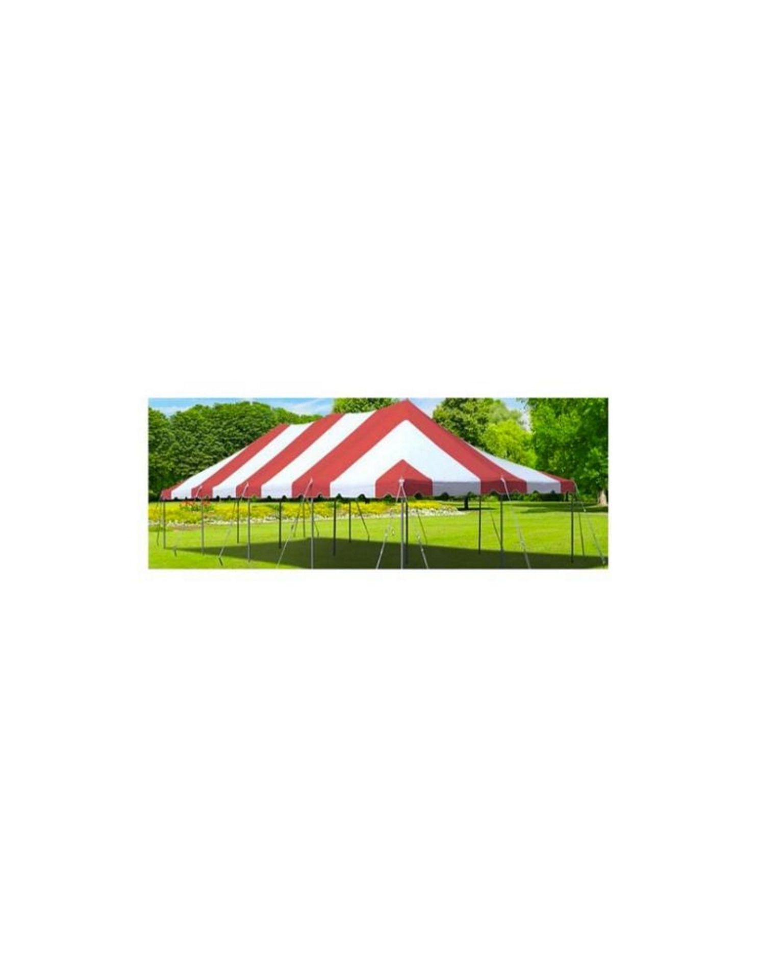 LOT: (2) Canopy Top, 20 ft..x 40 ft.., Red/White, Standard