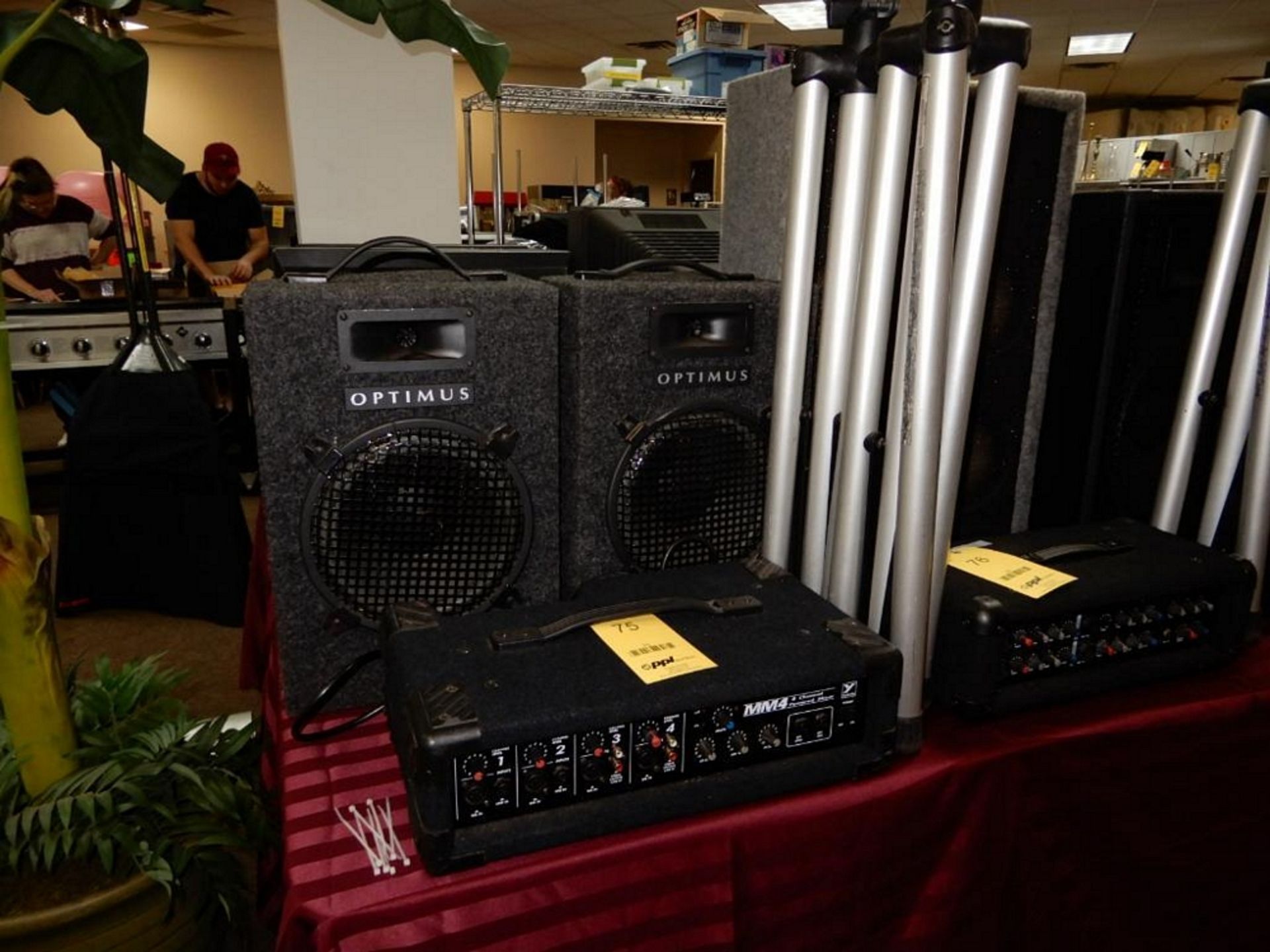 Sound System - 150W, (2) Speakers, (2) Stands, Microphone, Yorkville