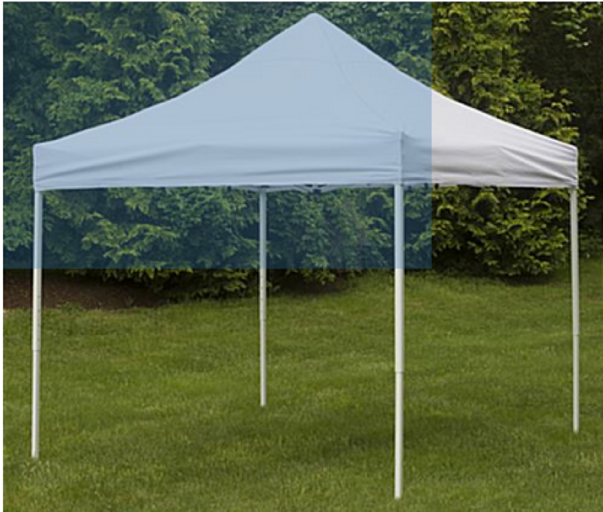 LOT: (2) Canopy-10ft.. x 10 ft.. x 7 ft.., White, Easy Up