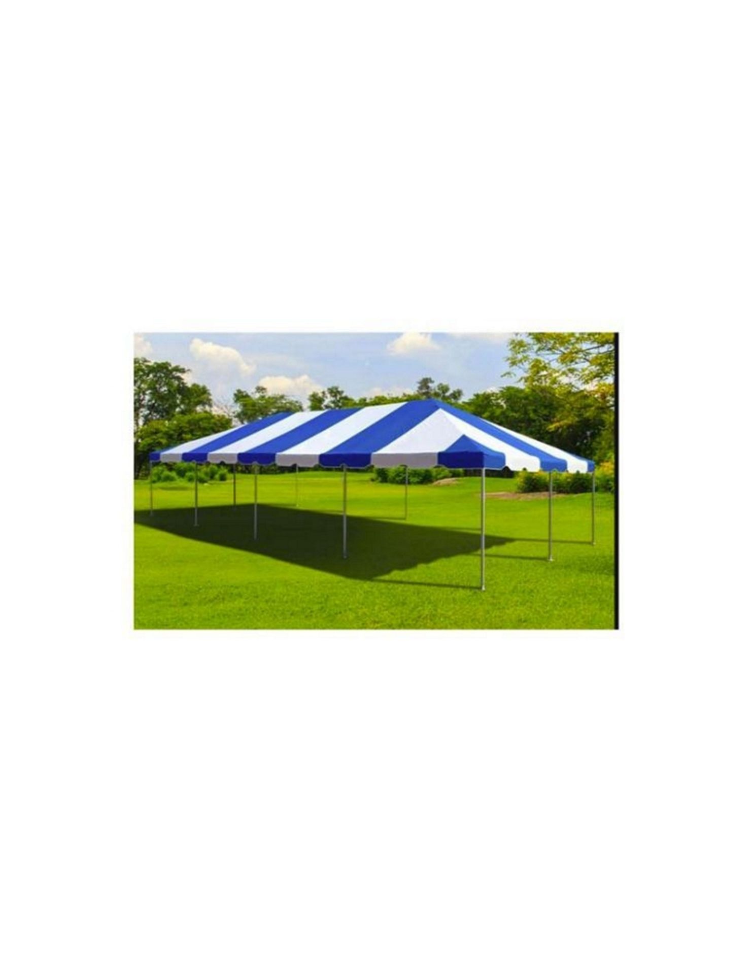 Canopy-20x40x7, Bl/Wh, Standard