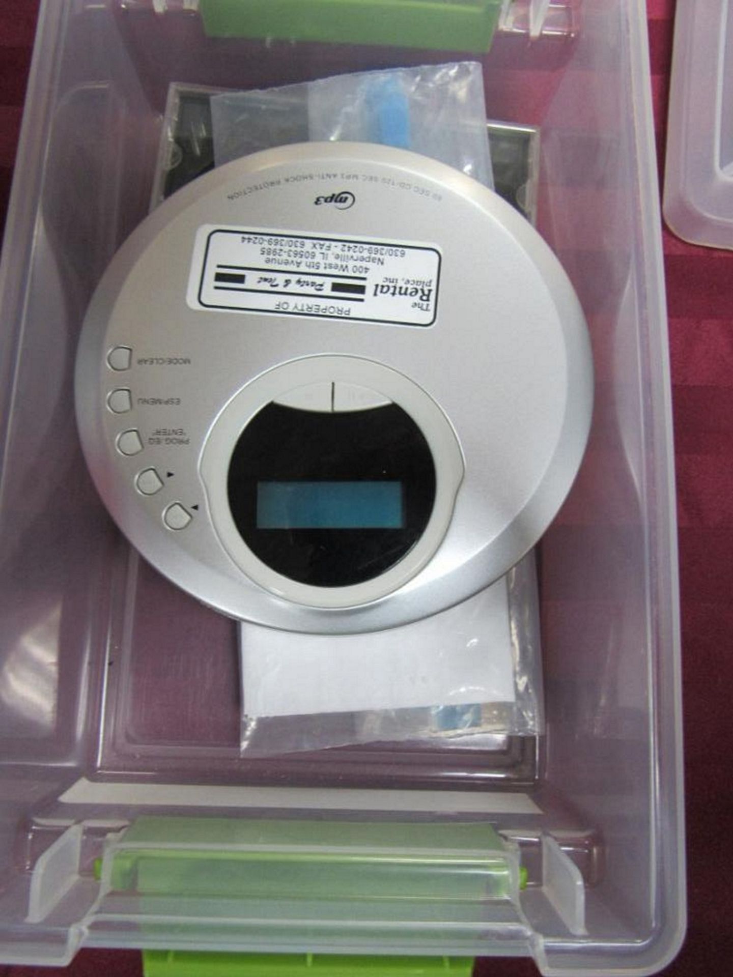 Cd Player-I Cd, W/Cable, Battery (Sony)