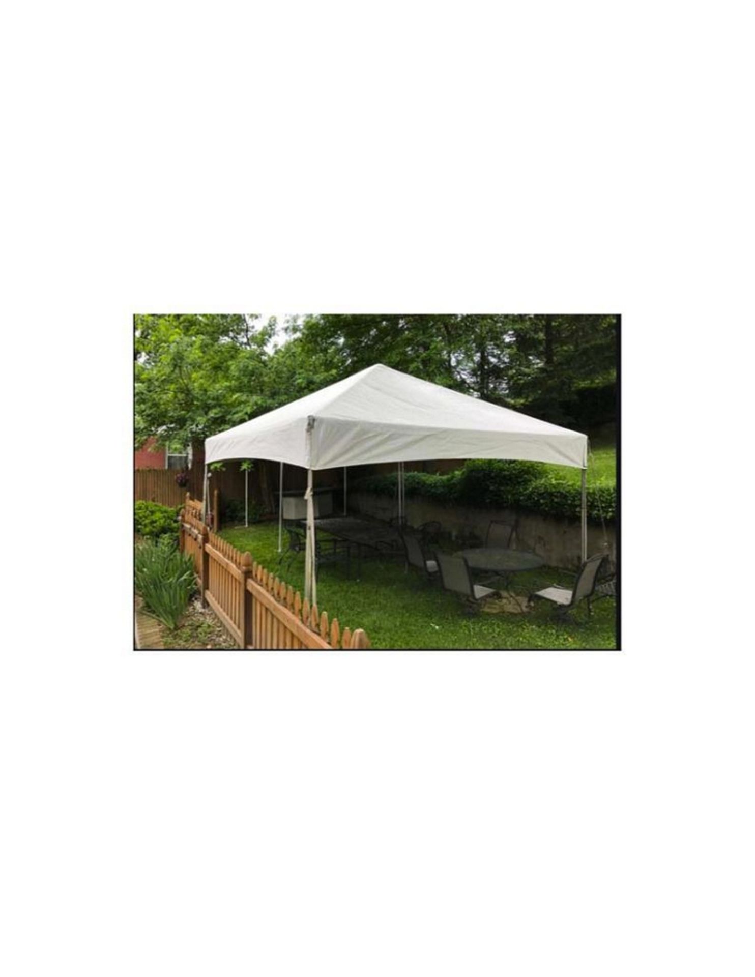 Canopy - 15 ft.. x 15 ft.. x 7 ft.., White, Quick Peak