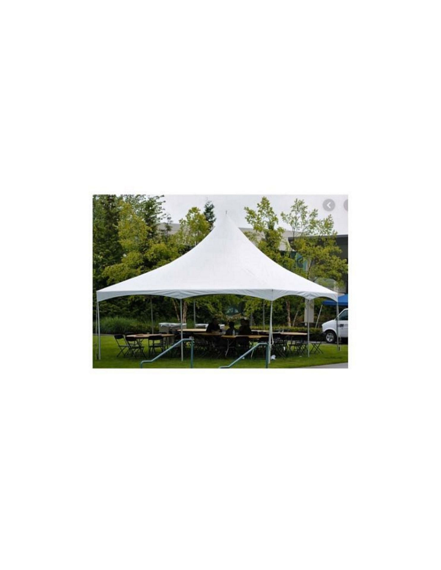 Canopy - 20 ft.. x 20 ft.. x 7 ft.., White, All Peak