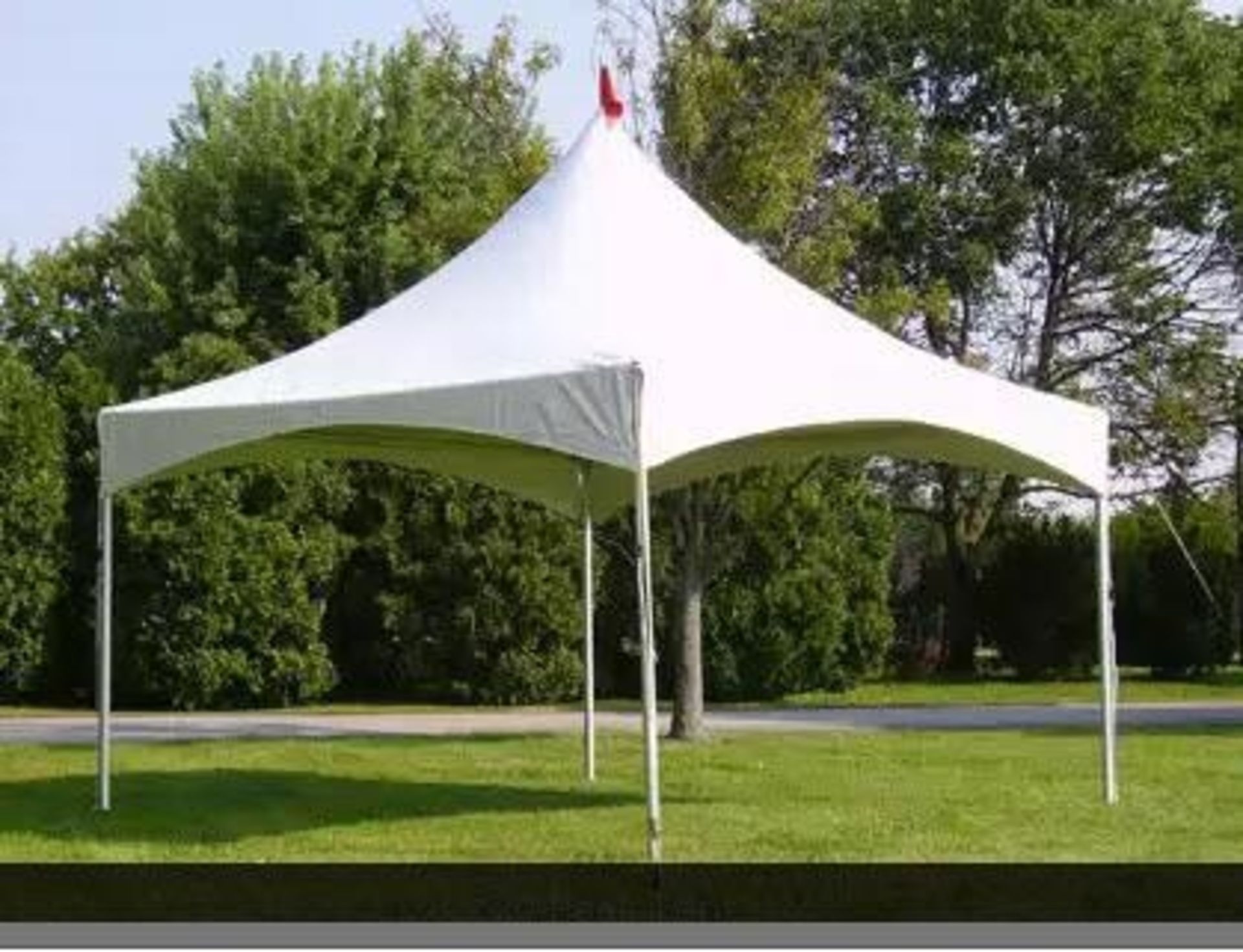 LOT: (2) Canopy - 10 ft.. x 10 ft.. x 7ft.., White, Central Tent Quick Peak
