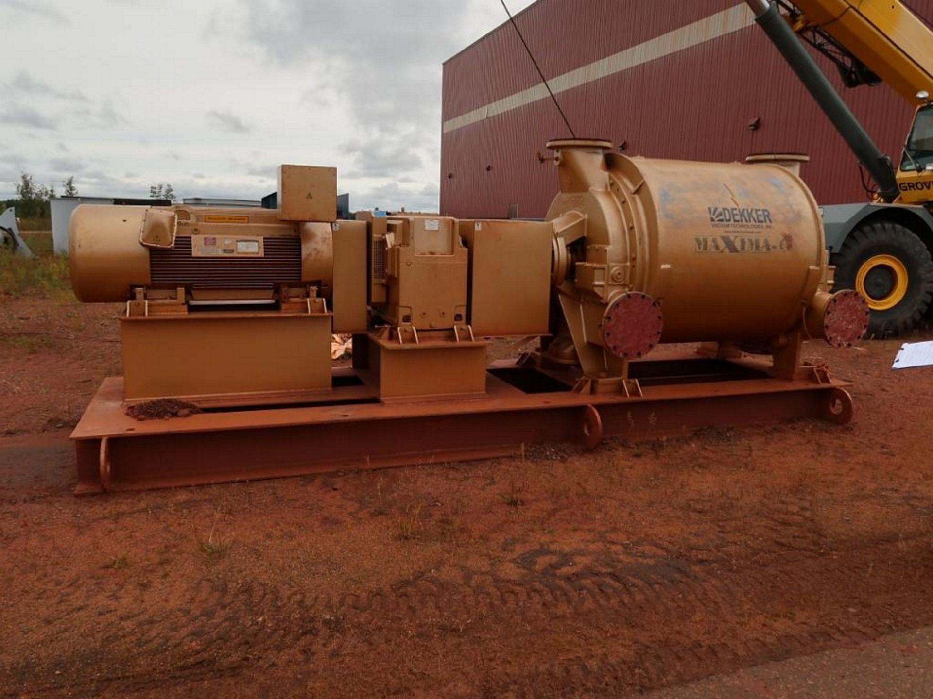 Dekker 800 HP Vacuum Pump (2015), Skid Mounted (never installed)