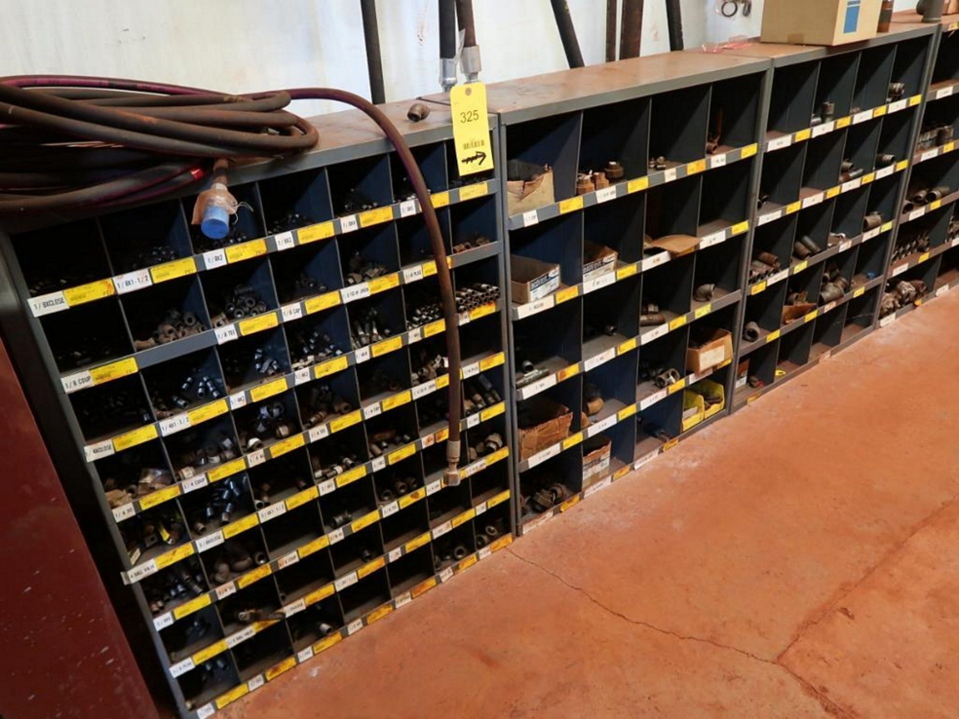 LOT: (15) Assorted Cubby Cabinets with Fittings, Connectors, Caps