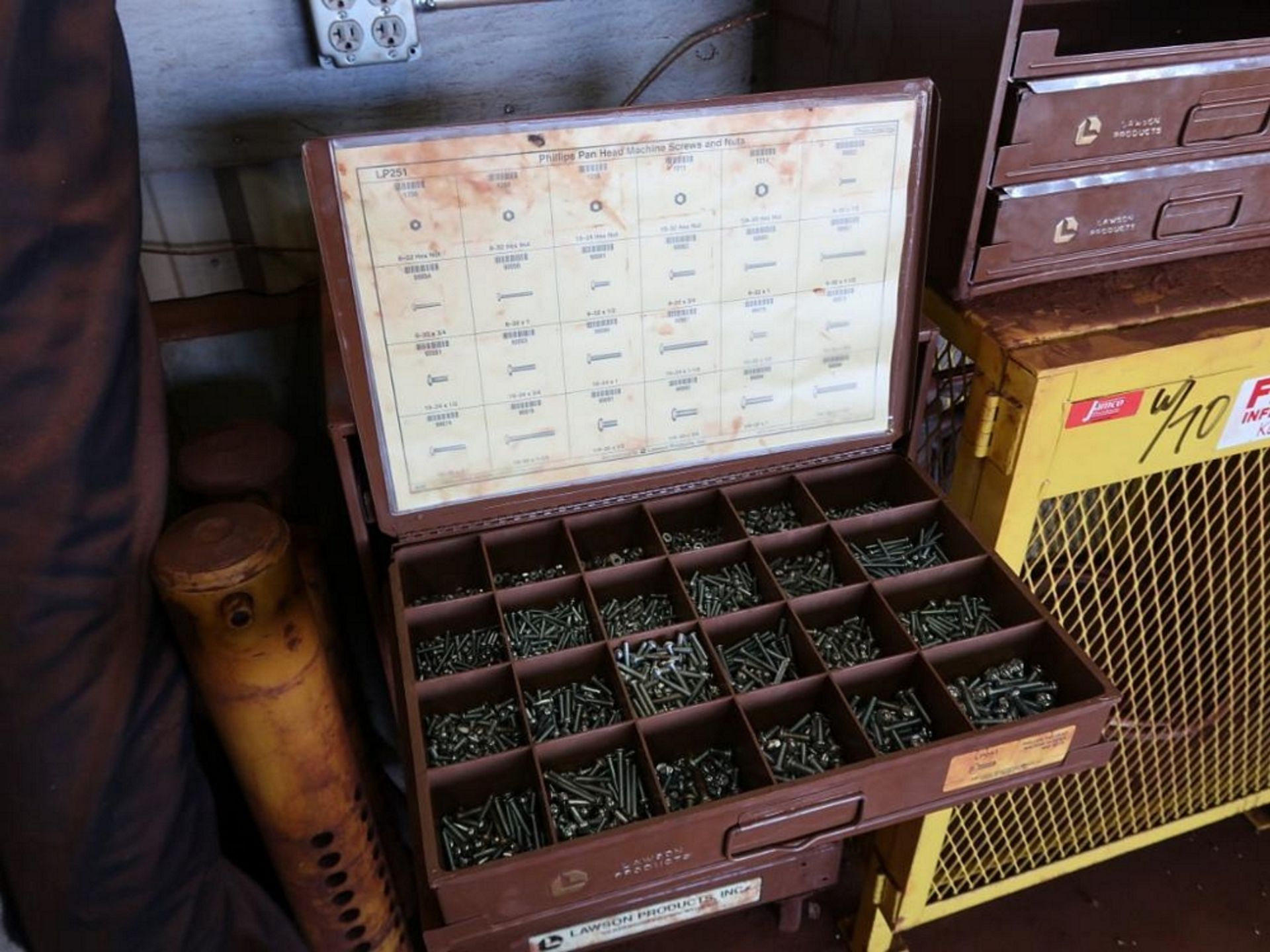 LOT: (9) Assorted Cubby Cabinets, (3) 4-Drawer Small Parts Cabinets (two drawers missing) - Image 4 of 6