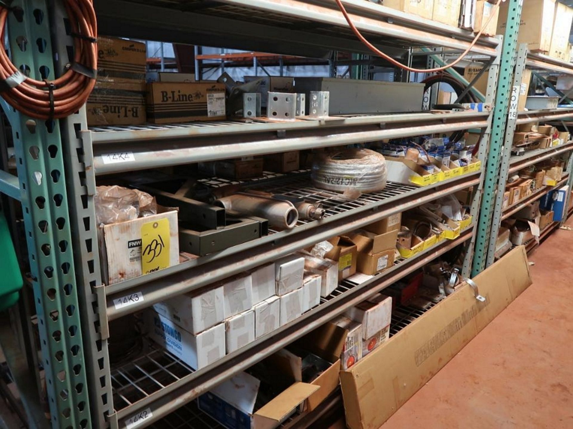 LOT: Assorted Electrical Parts including Fittings, J Boxes, Wire, Fuses, Breakers, Disconnects & Cab - Image 4 of 9