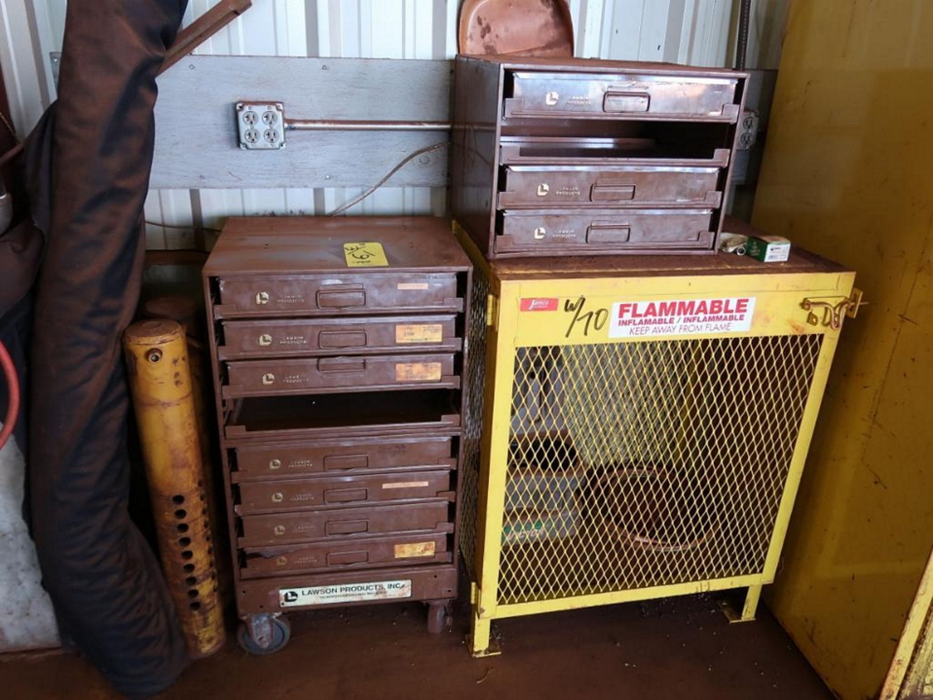 LOT: (9) Assorted Cubby Cabinets, (3) 4-Drawer Small Parts Cabinets (two drawers missing) - Image 3 of 6