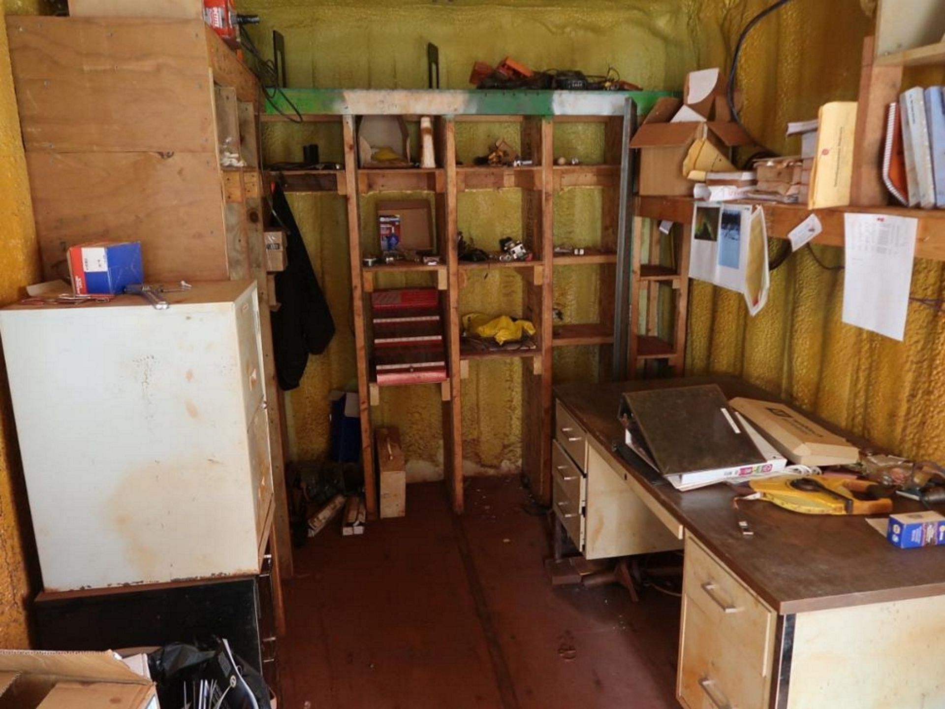 20 ft. Cargo Container Used as Office, with Contents (next to garage) - Image 3 of 4