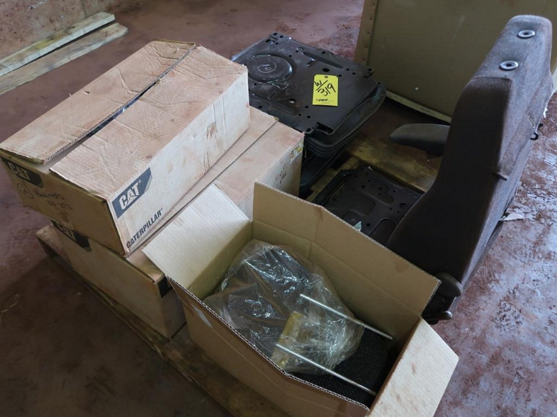 LOT: Assorted Caterpillar Seat Parts on (3) Pallets - Image 2 of 2