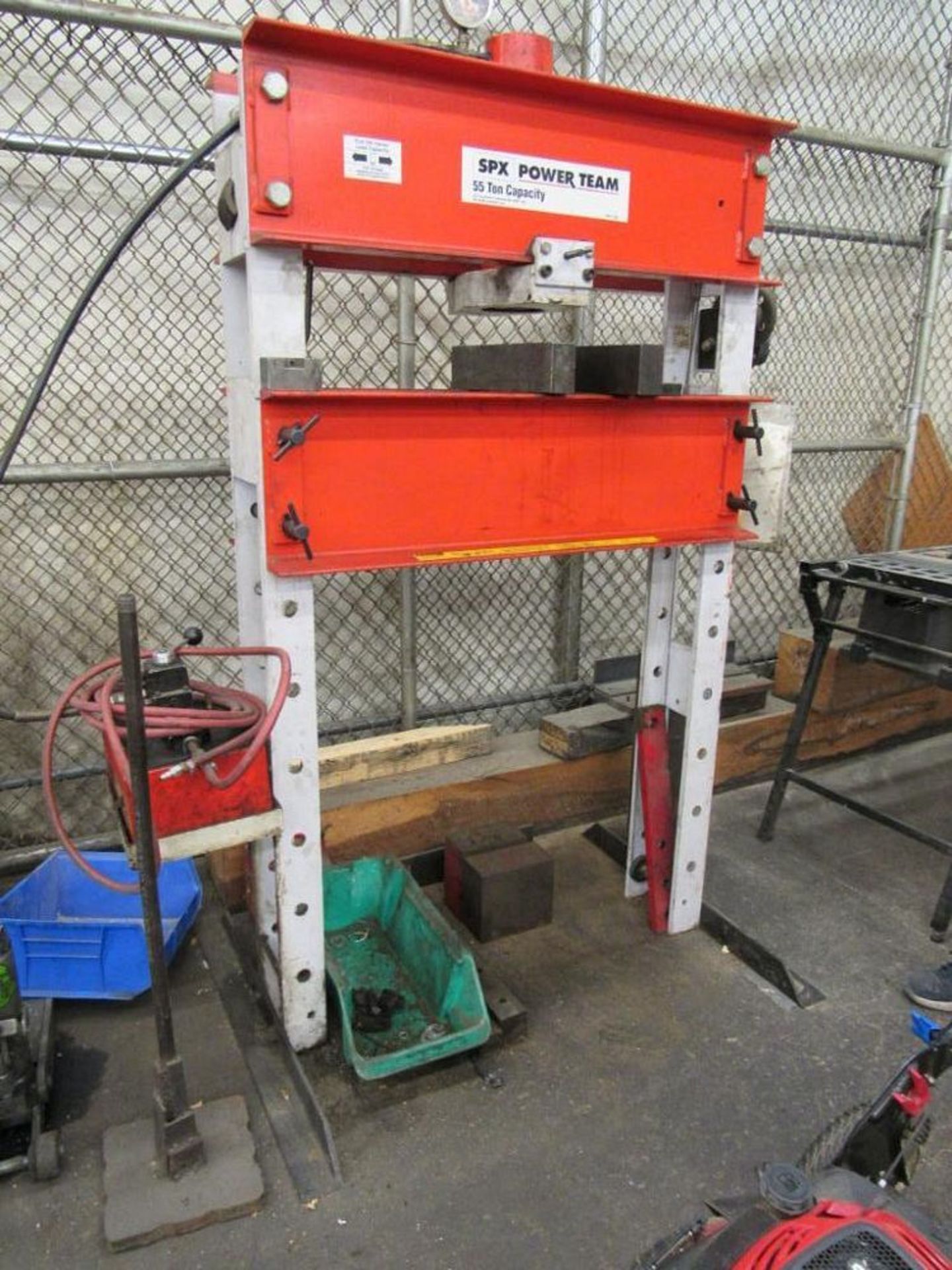SPX 55 Ton Part No. SPX55 Hydraulic H-Frame Press, S/N 01AB08212, 36 in. Between Housings (Location