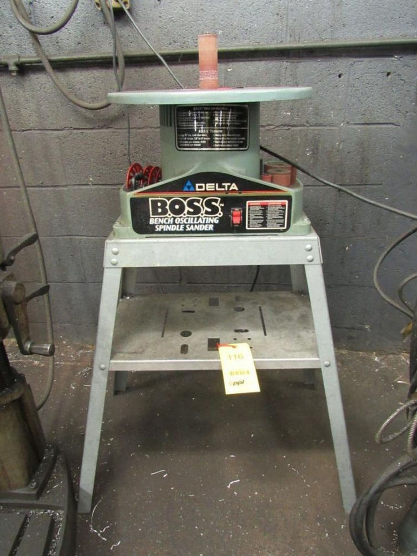 Boss Bench Oscillating Spindle Sander Model 31-17, S/N J-9933 (Location B)