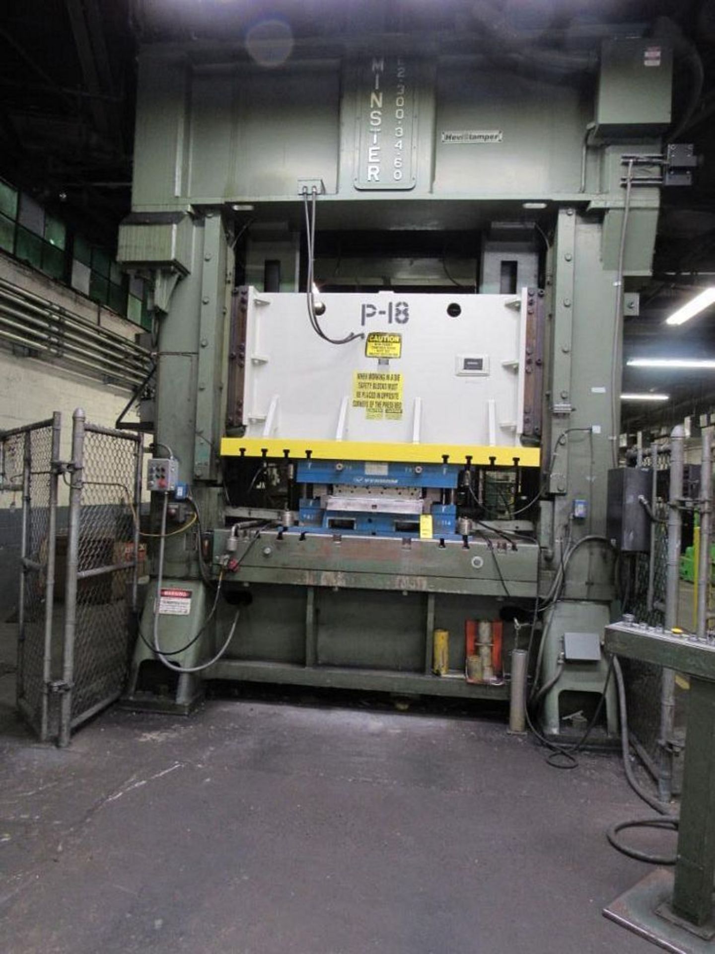 Minster Hevi-Stamper 300 Ton 2-Point Straight Side Press Model E2-300, S/N E2-300-27331 (1989), 12 i