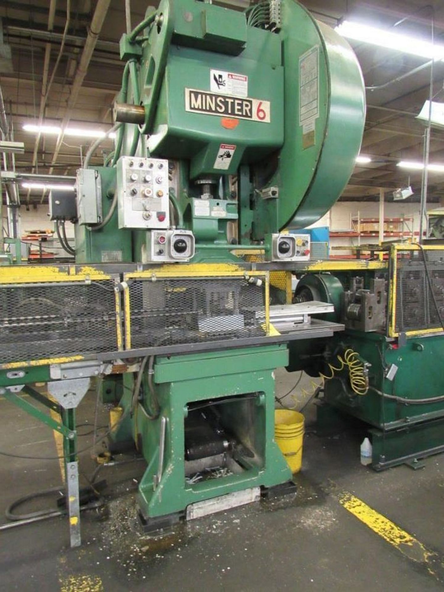 Minster 60 Ton Gap Press Model 6, S/N 6SS-28712, 3 in. Stroke, 16-1/2 in. Shut Height, 120 SPM, 32 i