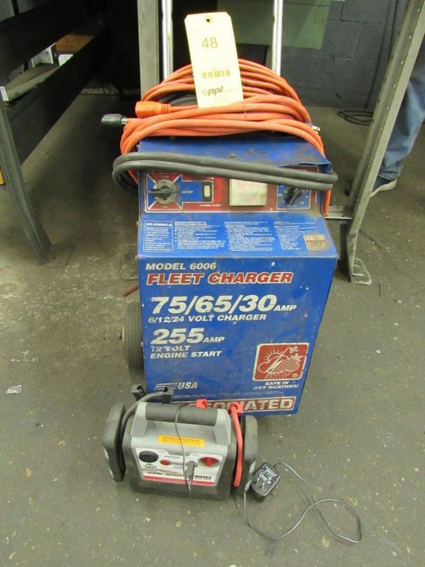 LOT: (1) Fleet Charger Model 6006 , (1) Jump-Starter 600 (Location B)