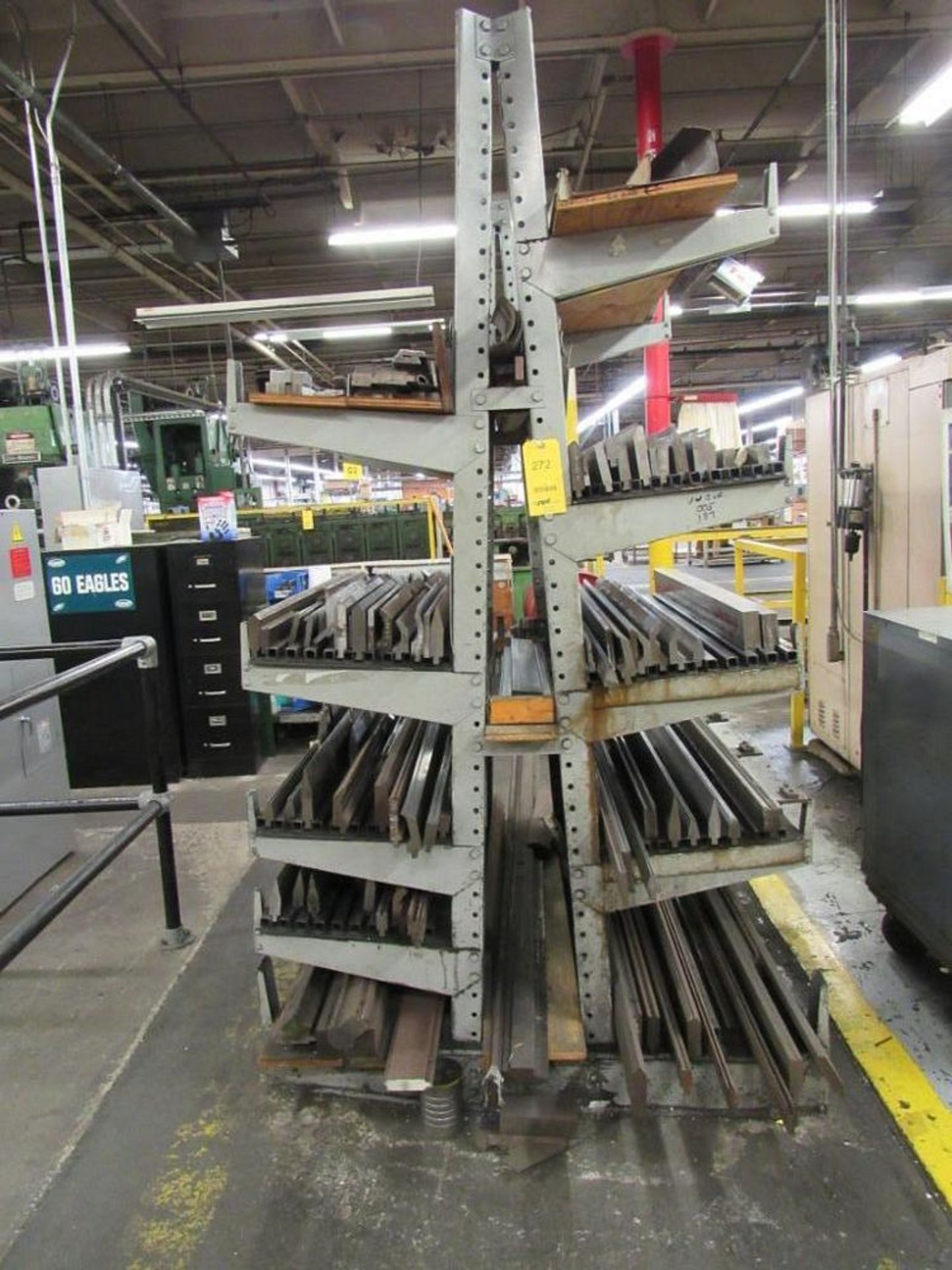 LOT: Assorted Press Brake Dies on A-Frame Rack (with rack) (Location D)