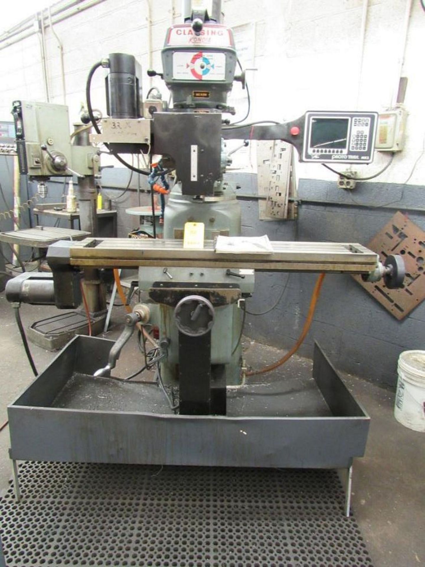 Clausing CNC Vertical Milling Machine Model Kondia FV-1, S/N 298, 3 HP, with Power Draw Bar, Southwe