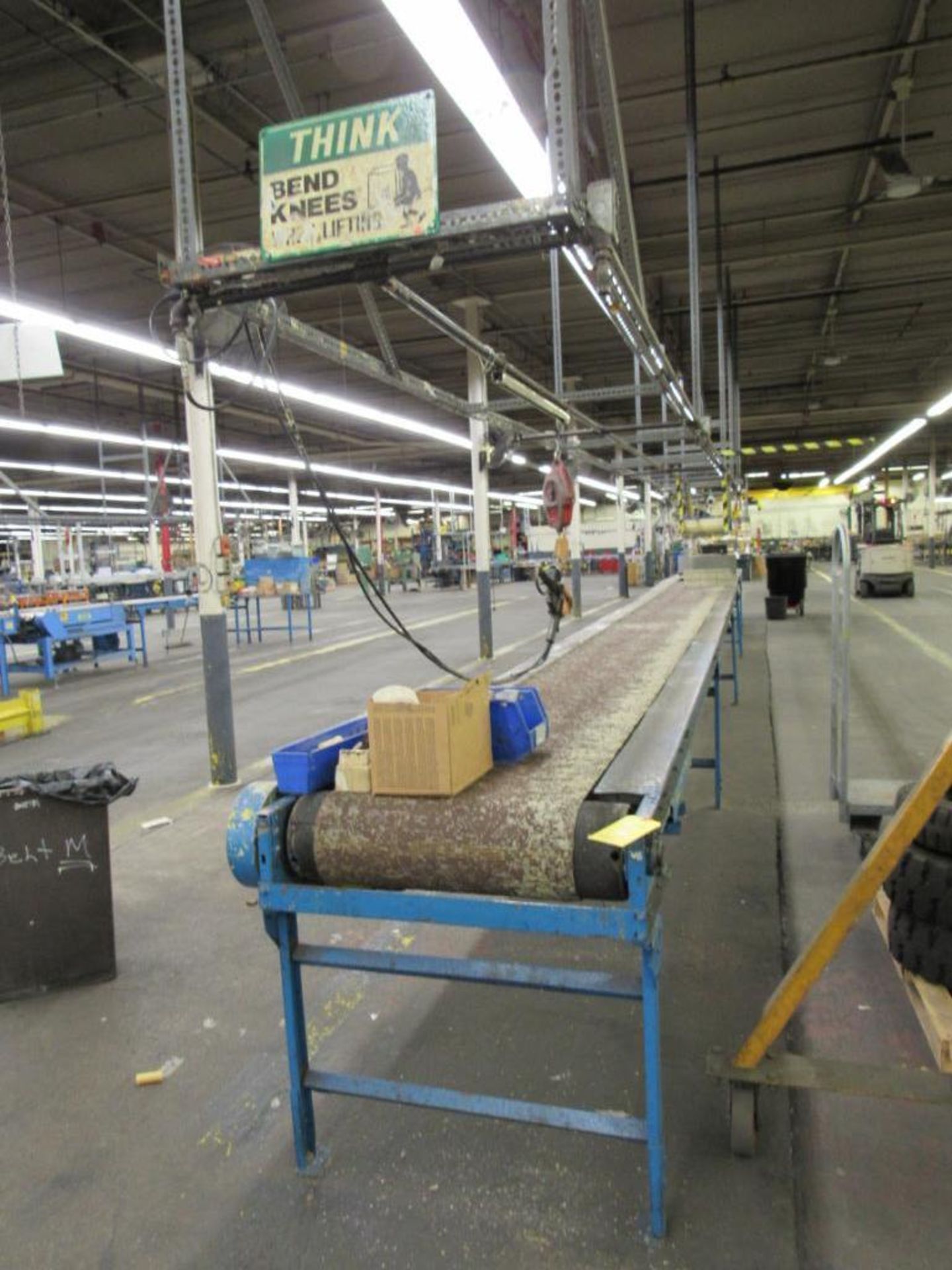 LOT: Packaging Lines #F & Louvre Sub-Assembly Station including: (1) 24 in. x 40 ft. Motorized Conve