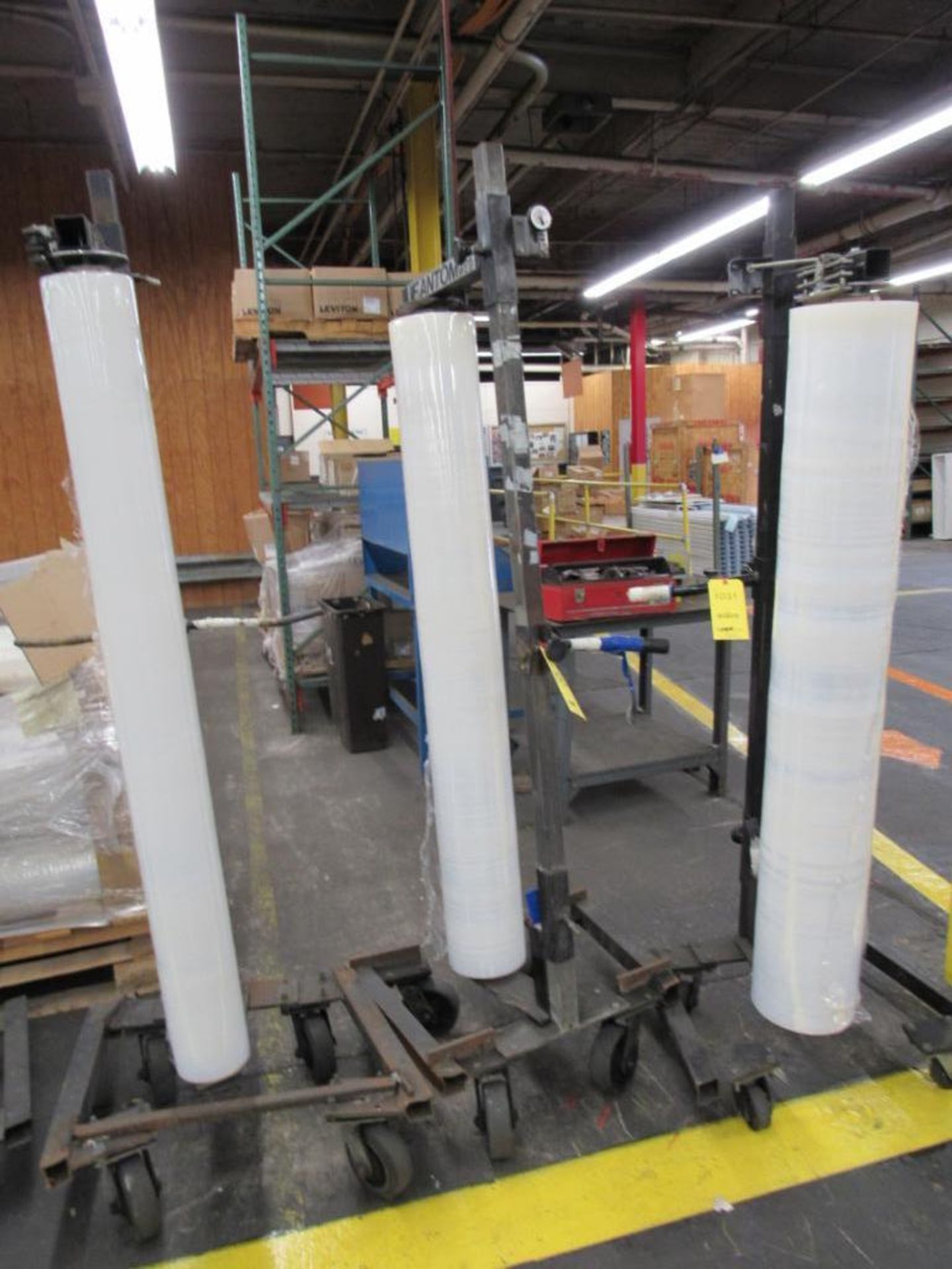 LOT: (3) Fantom Full Web Portable Stretch Wrap Dispensers for 60 in. Long Rolls (Location A-4)