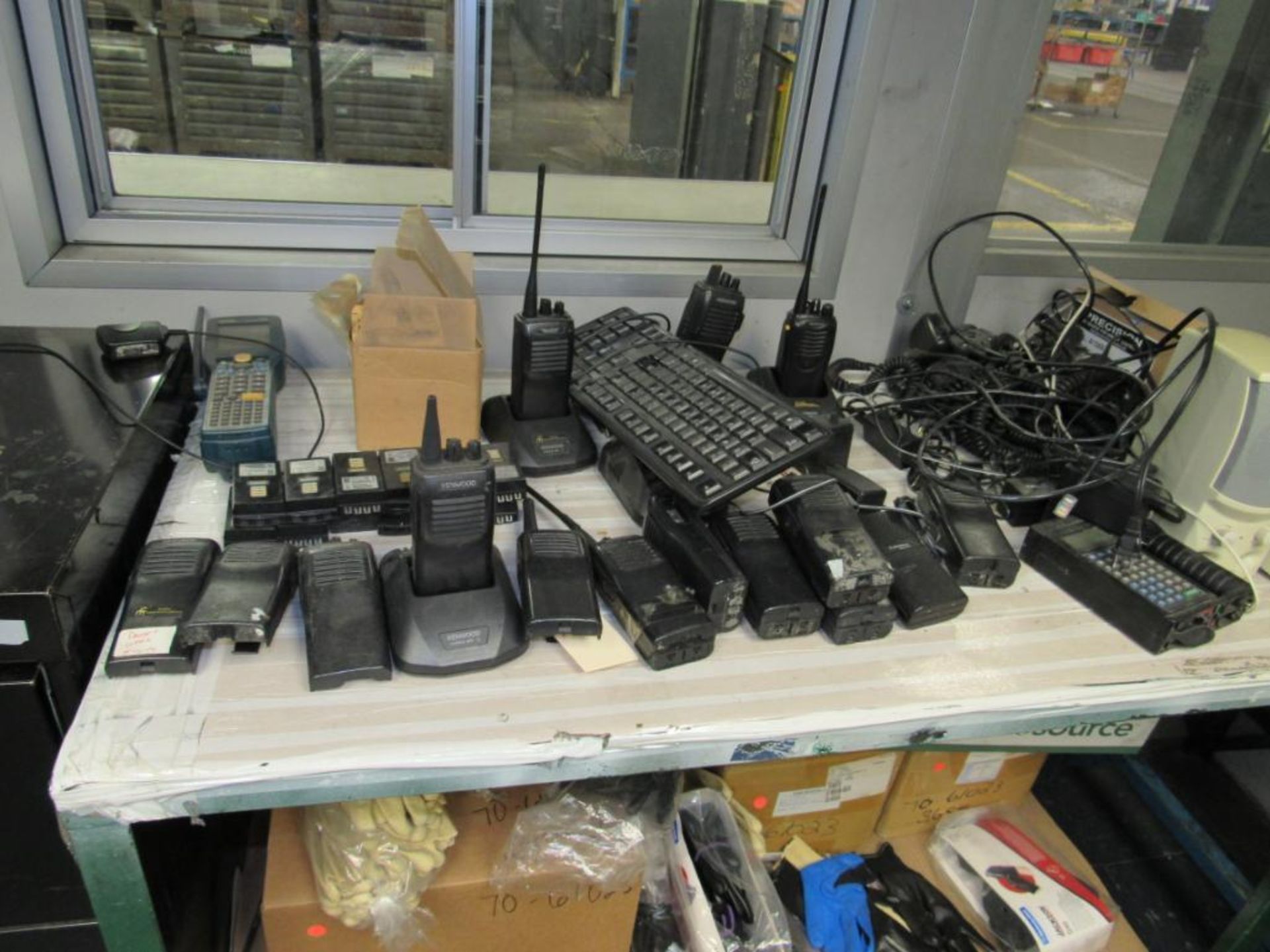 LOT: Assorted Radios, Chargers, Bar Code Readers, Batteries, etc. (Location F in Office) - Image 2 of 3