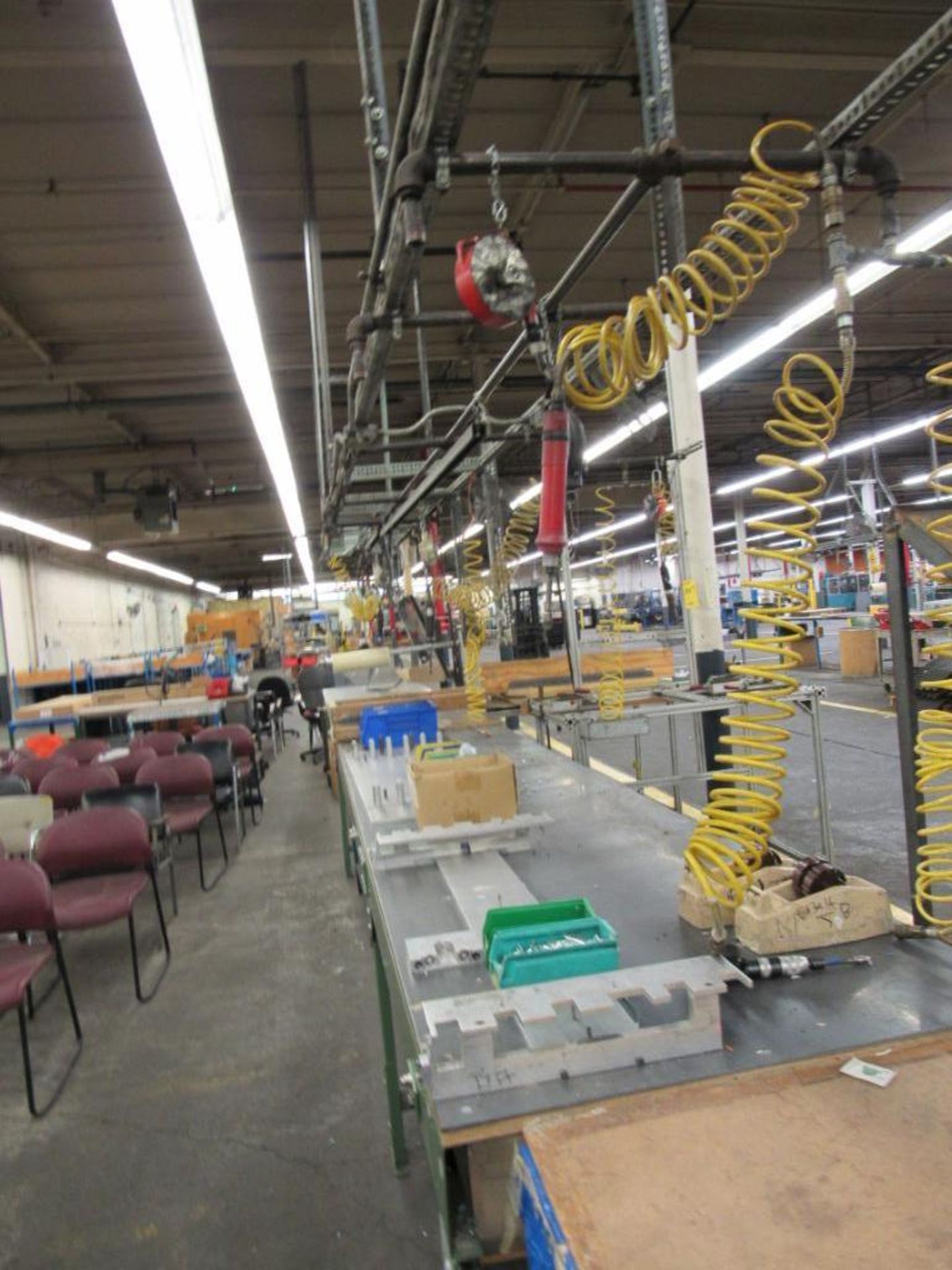 LOT: Packaging Lines #K & #J including: (1) 36 in. x 20 ft. Roller Conveyor used as Work Table (1) 3 - Image 5 of 5