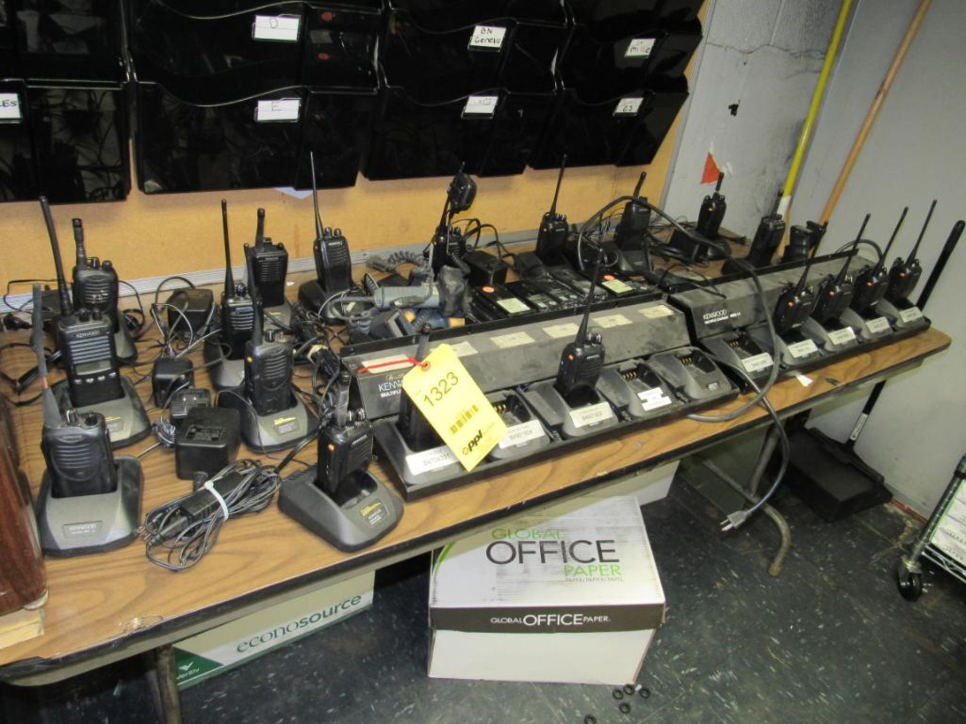 LOT: Assorted Radios, Chargers, Bar Code Readers, Batteries, etc. (Location F in Office)