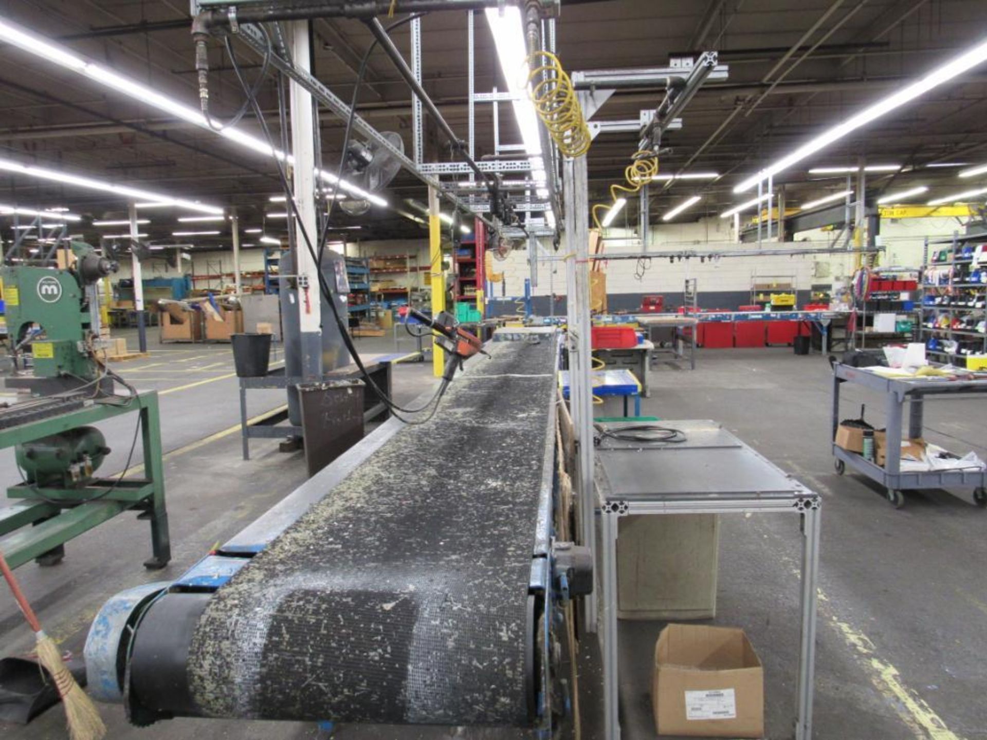 LOT: Packaging Lines #M & #N including: (1) 24 in. x 22 ft. Motorized Belt Conveyor (1) 24 in. x 21