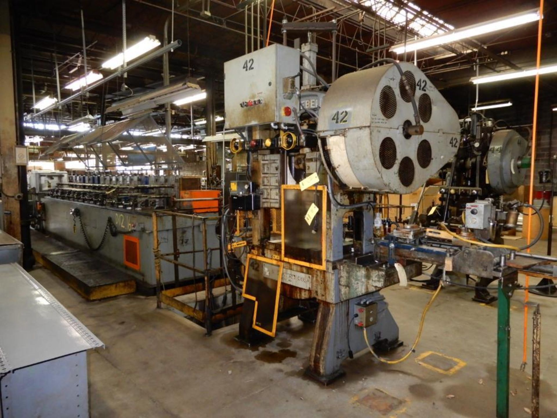 LOT: Roll Forming Line consisting of Lots #33A, #33B & #33C: Diebel 40 Ton Press, 24 in. x 9 in. Bed