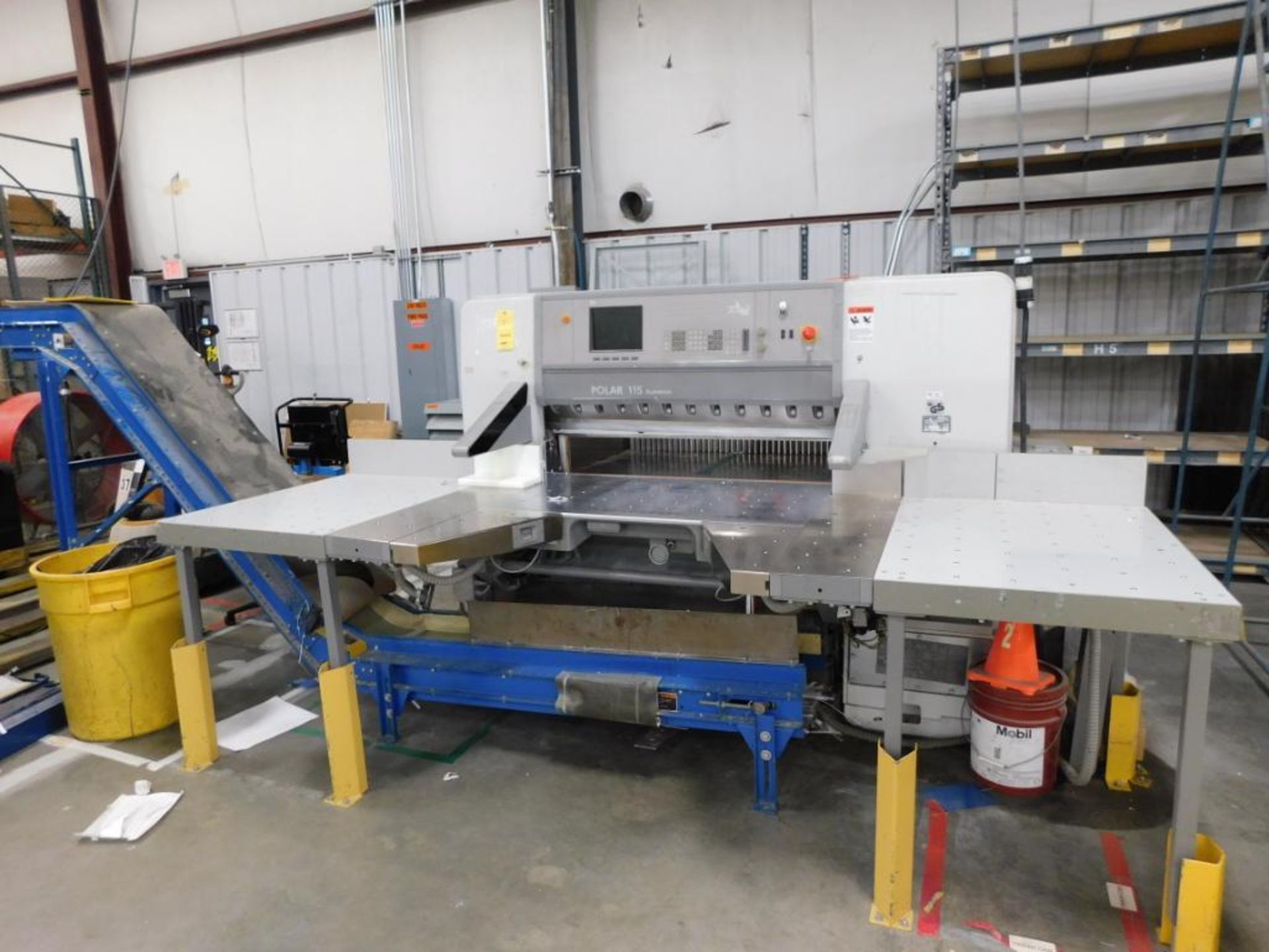 LOT: Polar 45 in. Paper Cutter Model 115ED-AT, S/N 7331122 (2003), with Auto Trim, Incline Waste Con