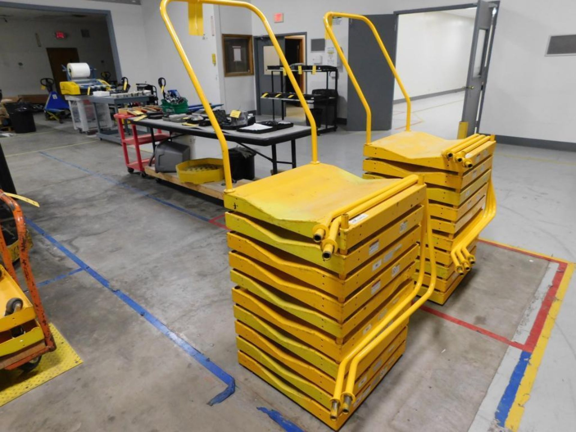 LOT: (10) Schlumpf Roll Carts & (3) Handles (Building #1) - Image 2 of 2