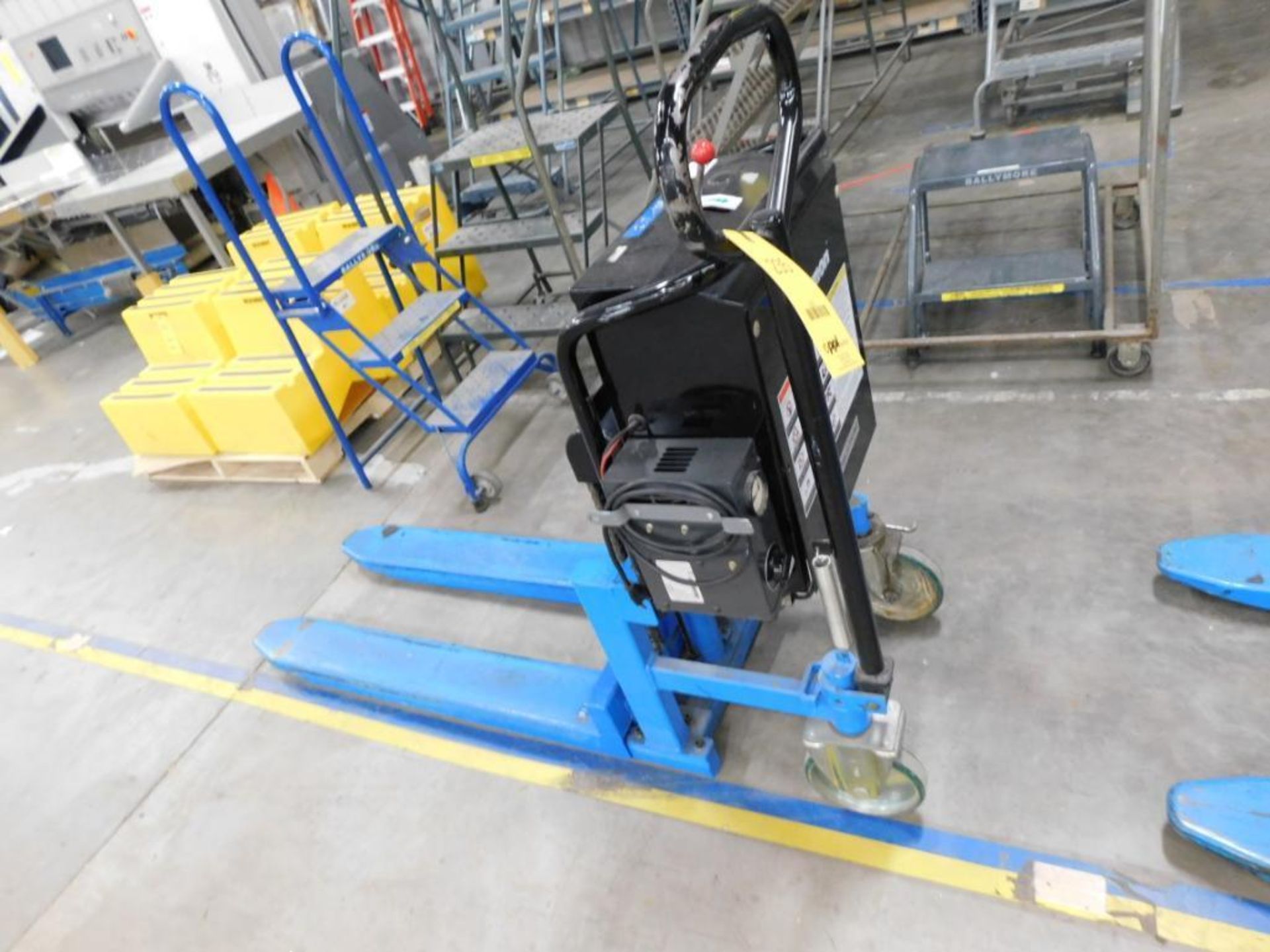 2200 lb. Electric/Hydraulic Scissor Style Pallet Jack, with Charger (Building #2) - Image 2 of 2