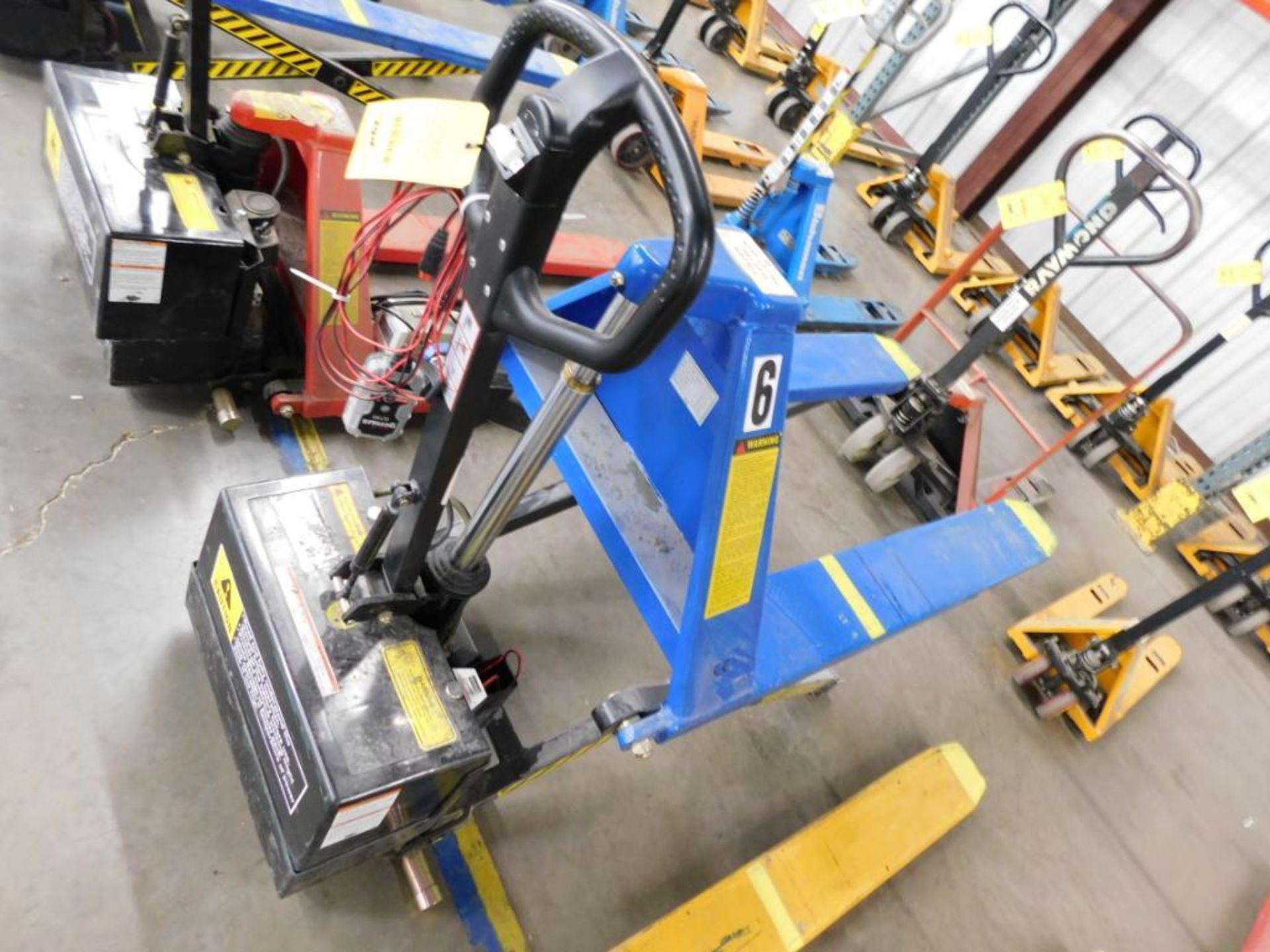 3000 lb. Electric/Hydraulic Scissor Style Pallet Jack, with Charger (Building #2)