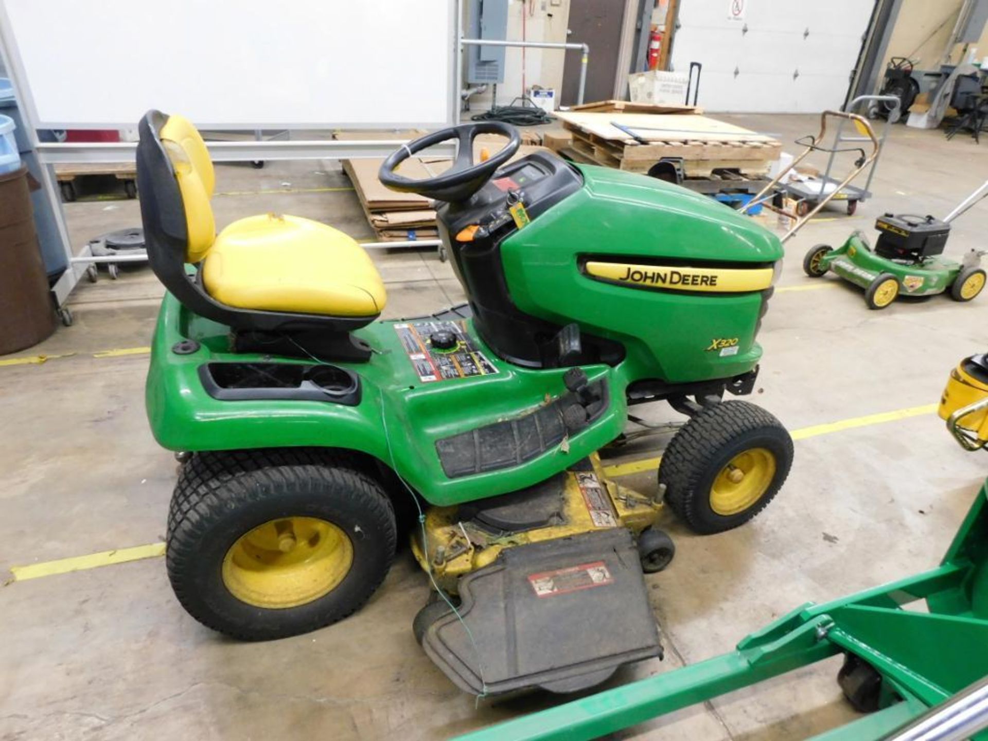 John Deere Lawn Tractor Model X320, 22 HP Kawasaki Motor, 48 in. Mower Deck, 764 hours (Building #1) - Image 4 of 6